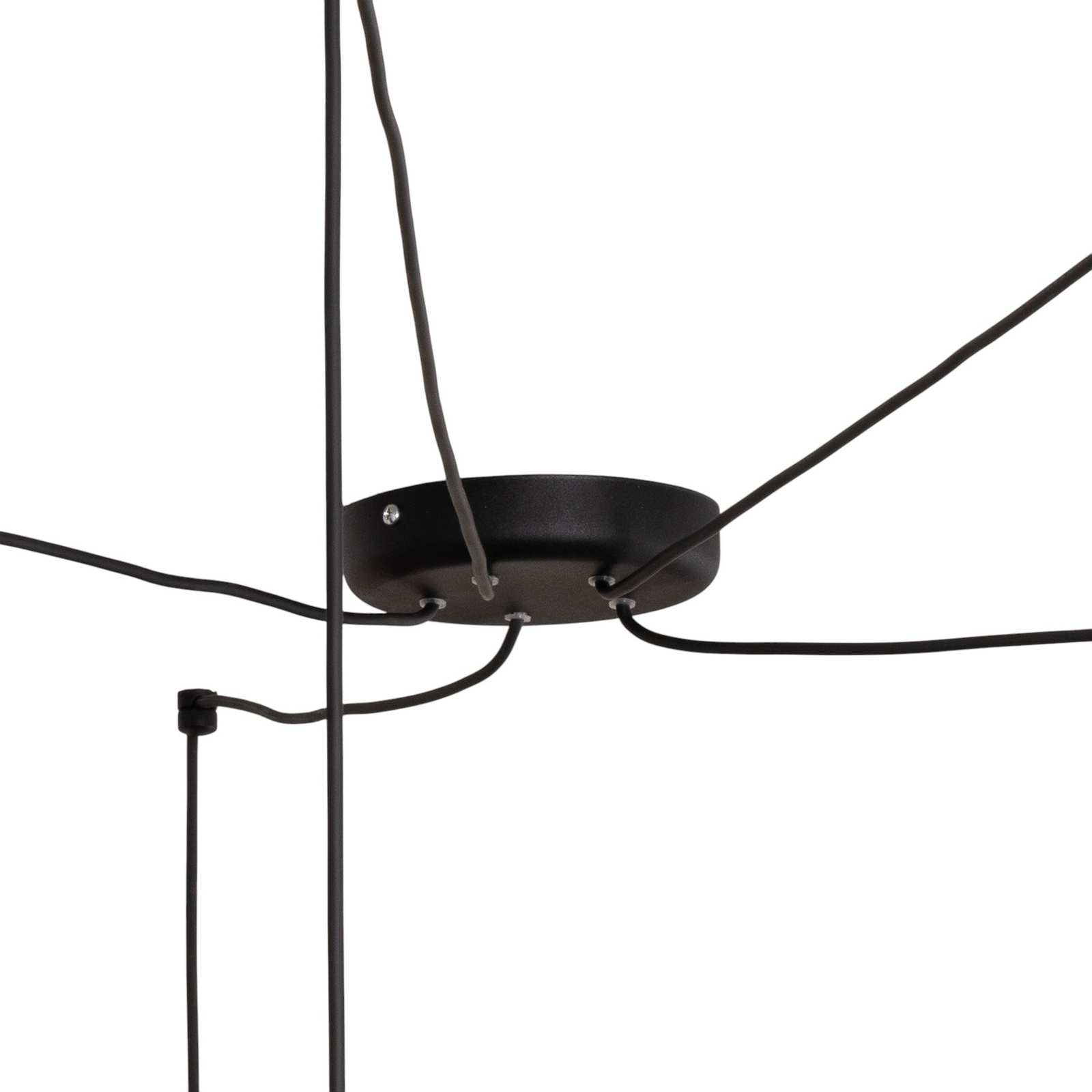 Hanglamp Pepe, zwart, 5-lamps