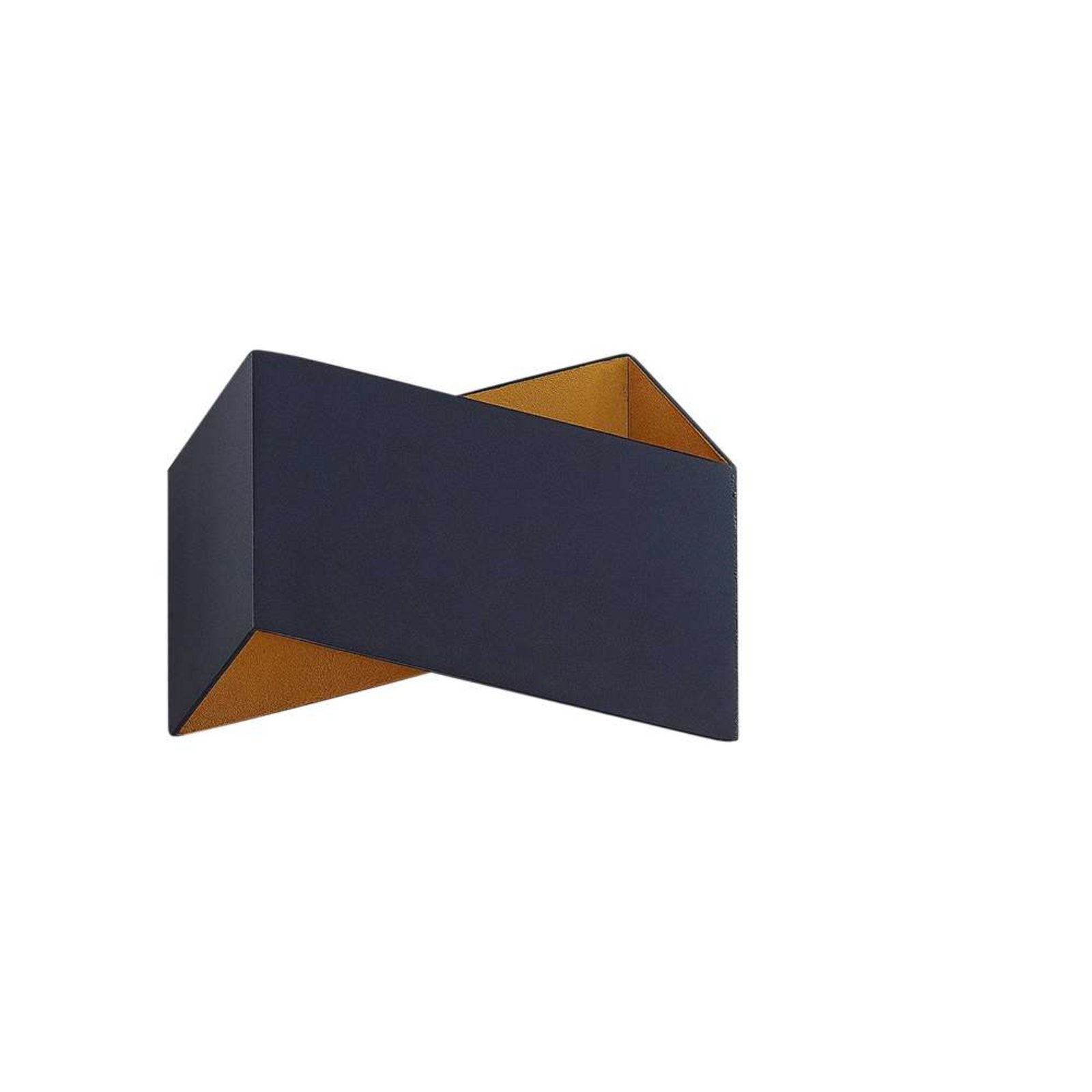 Assona Wall Lamp Black/Gold - Arcchio