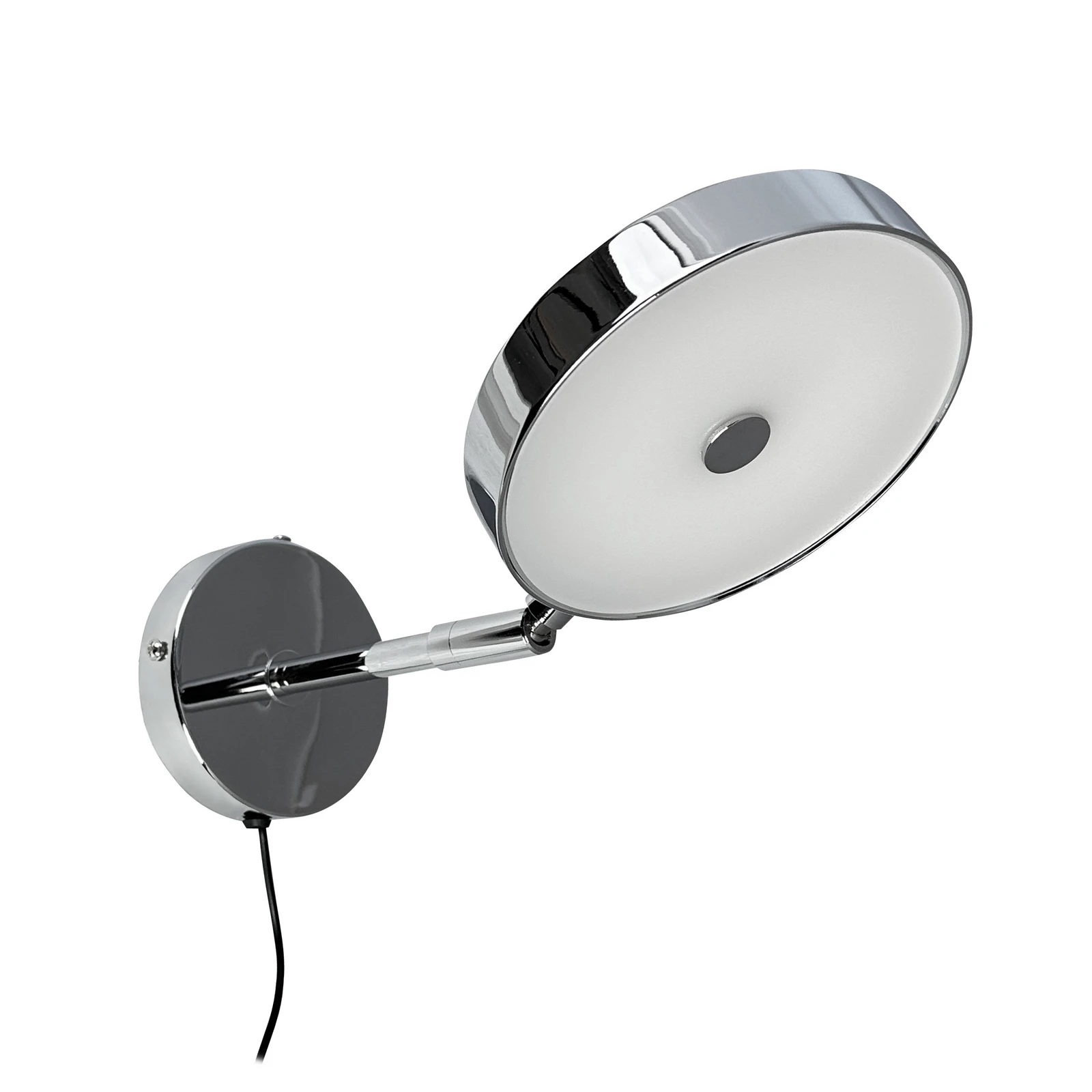 Dyberg Larsen LED sieninis šviestuvas „Starlight“, chromas, skersmuo 14 cm,