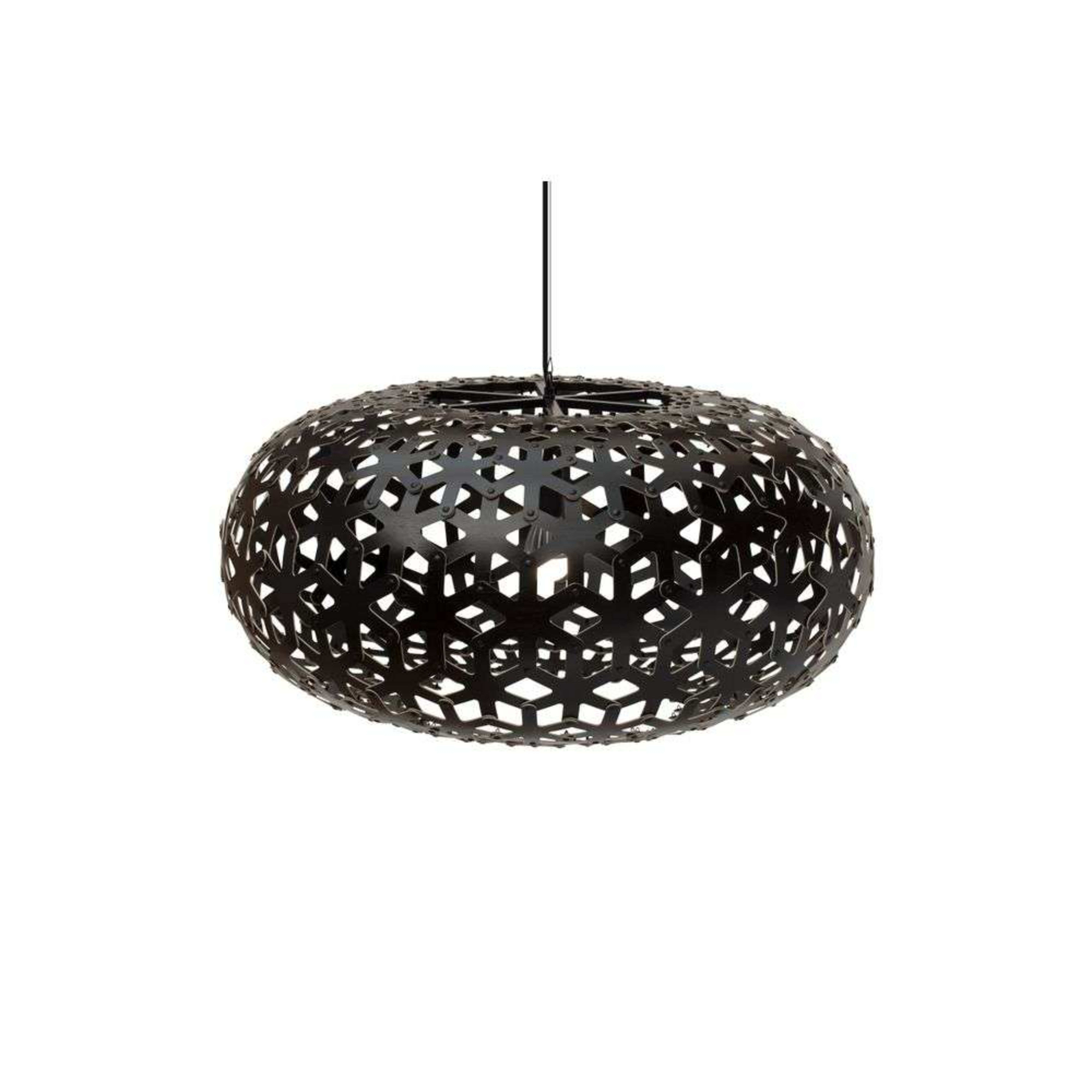 Snowflake hanglamp, Ø 80 cm, zwart - David Trubridge