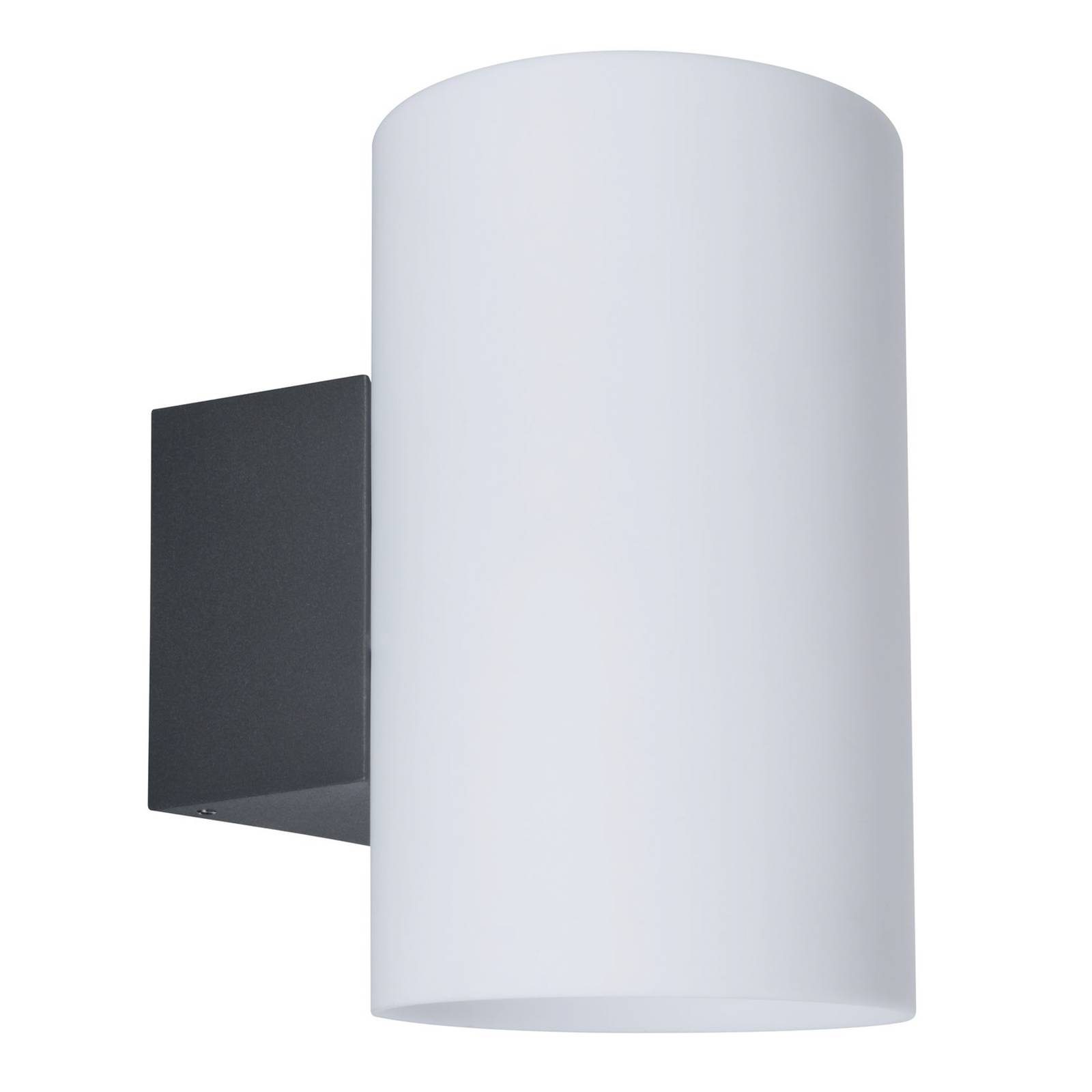 Paulmann Tube outdoor wall light up/down, plastic, E27, 15 W, W: 12 cm, H: 20 cm