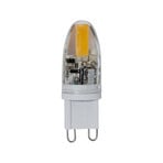 LED-lampa, stift, G9, 1,8 W, klar, 2 800 K, dimbar