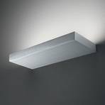 Aplique LED Regolo, longitud 32,3 cm, aluminio