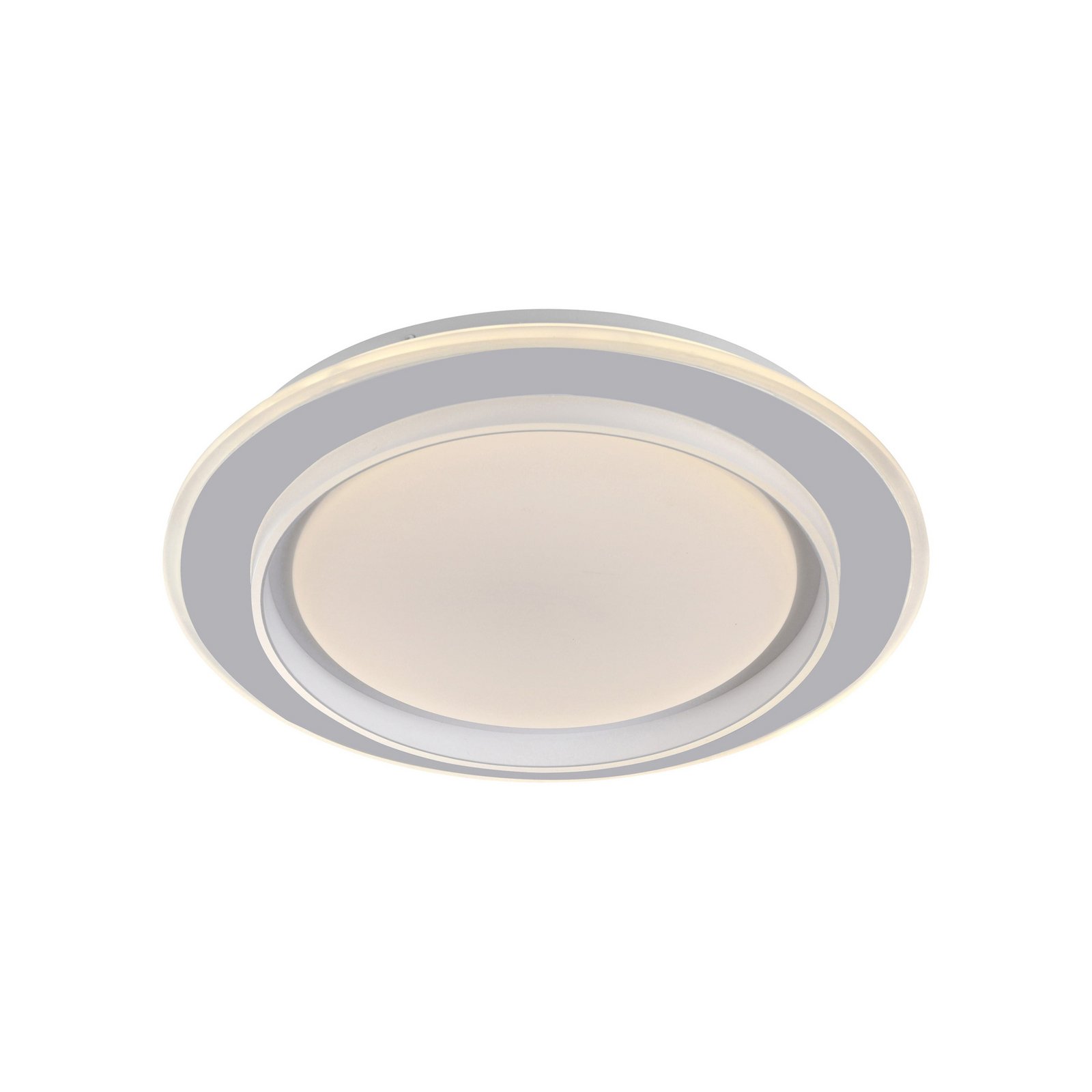 JUST LIGHT. LED plafondlamp Lago Ø 40 cm wit Afstandsbediening