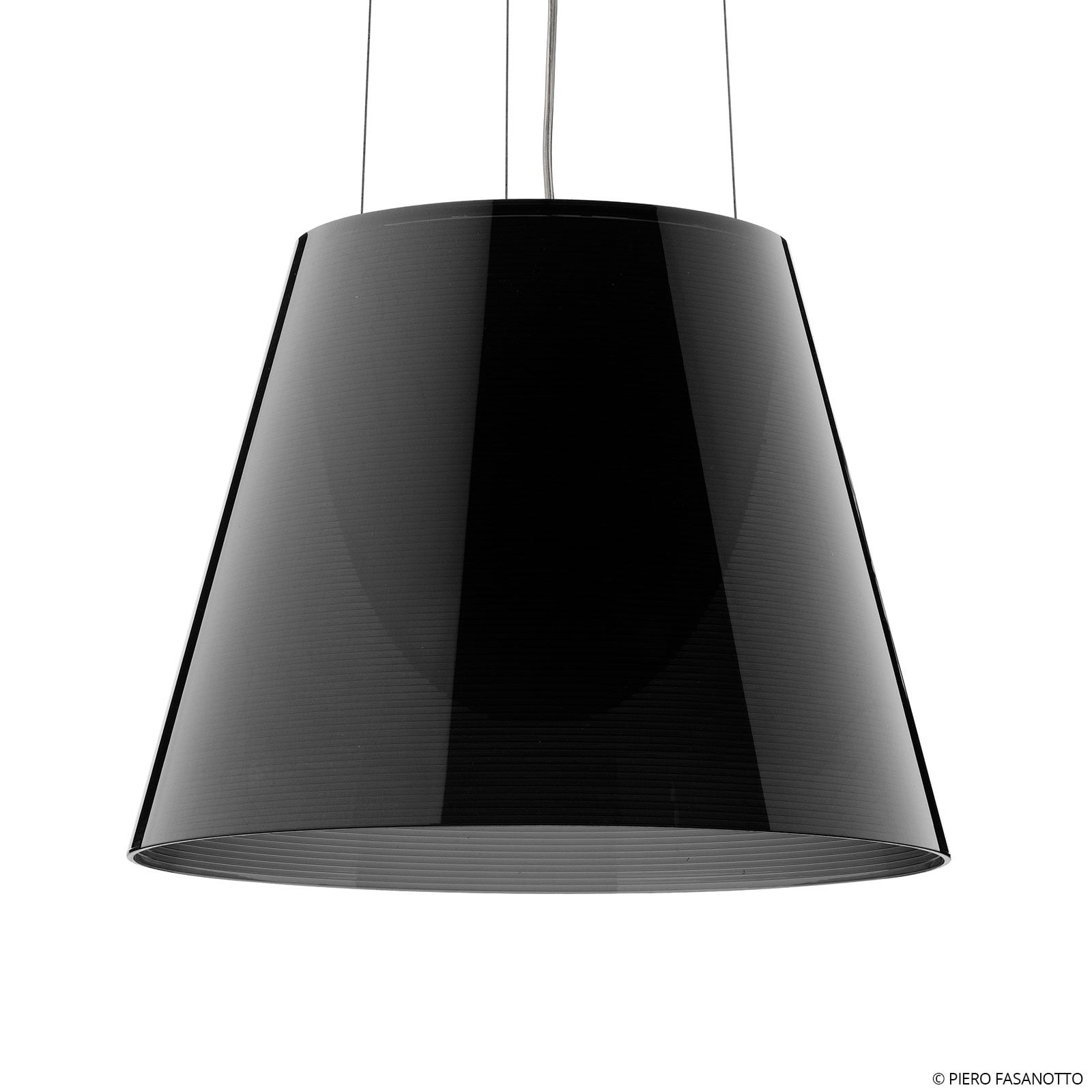 FLOS KTribe S2 lampă suspendată gri fum - Camera de zi / sufragerie - Design - gri fumuriu - Plastic