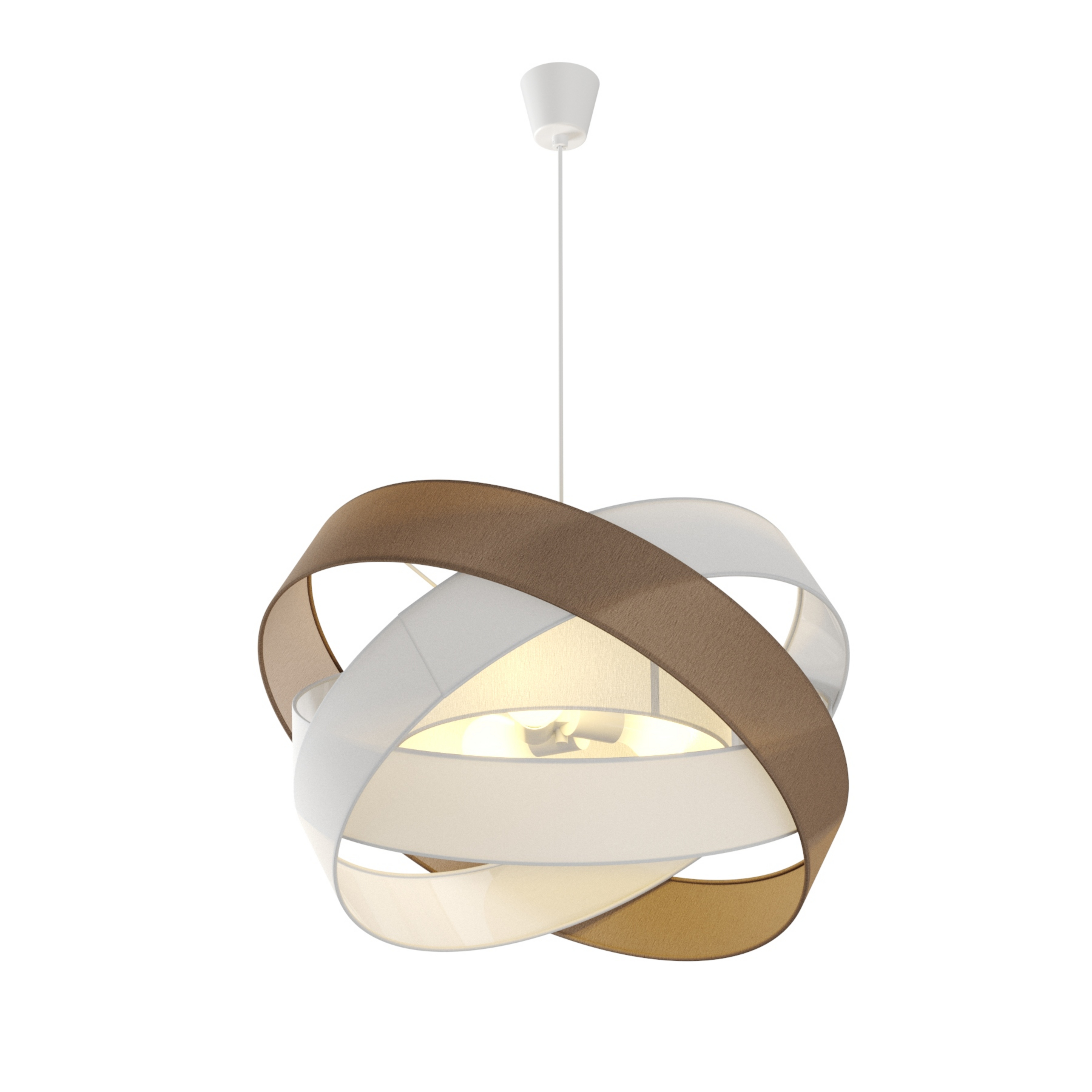 Simaria Suspension Brown/White/Grey - Lindby