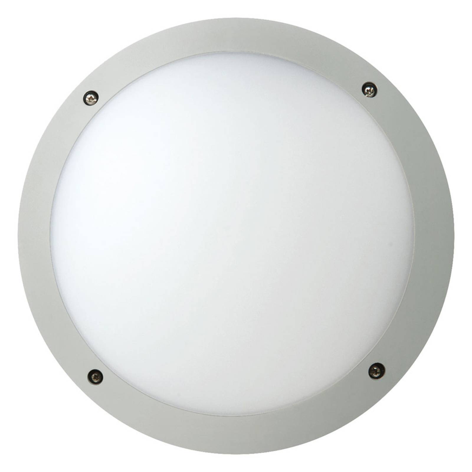 Megaman Fonda+ LED wall light, multilumen, silver - Hallway - Flush Ceiling Light