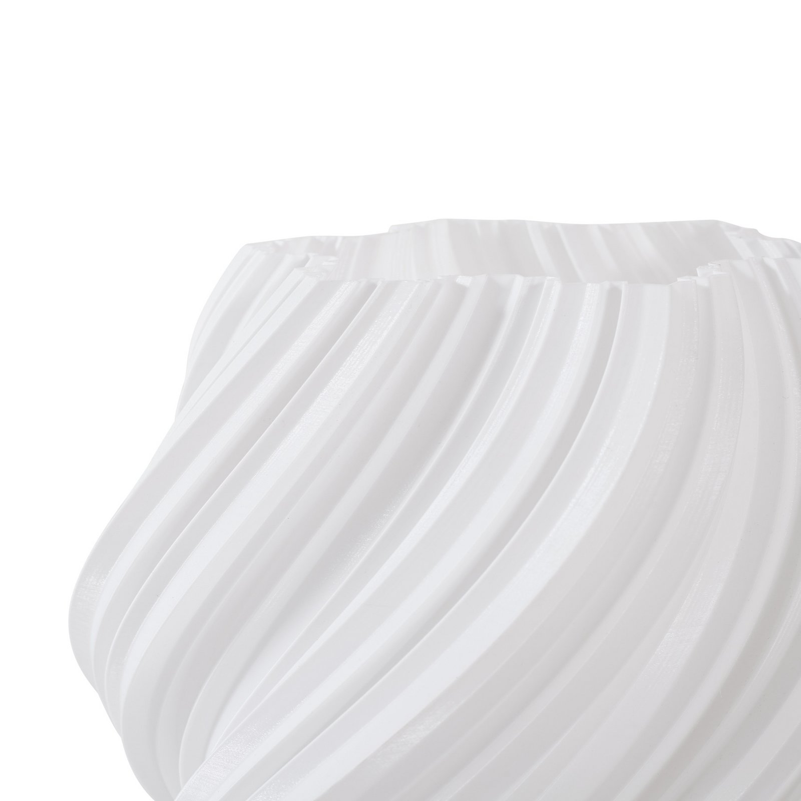 Lampada da tavolo Nuvia, altezza 39,1 cm, bianca, stampa 3D - Lindby Lampada da tavolo Nuvia, altezza 39,1 cm, bianca, stampa 3D - Lindby