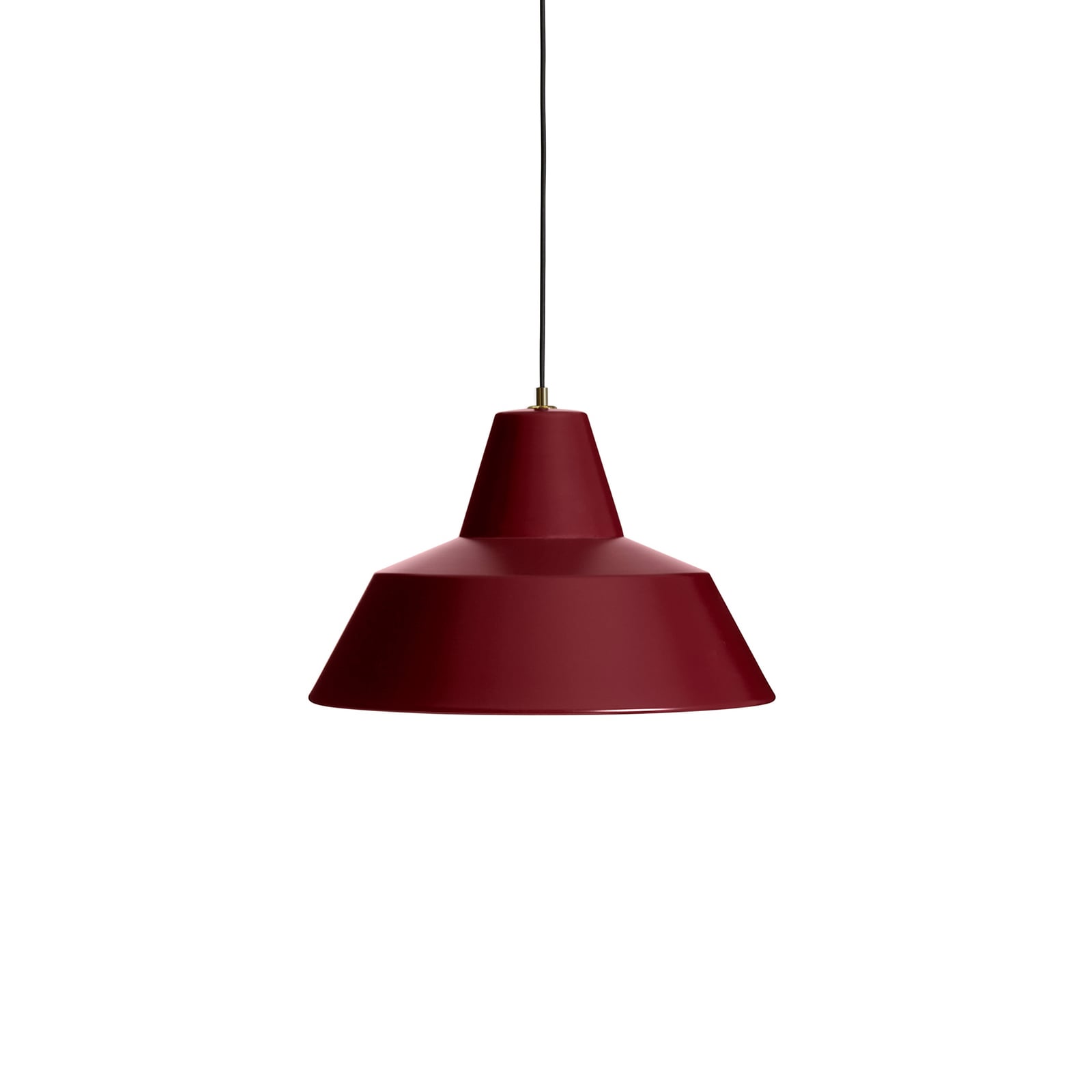 Workshop W4 pendellampe, rød, aluminium, E27 – Made By Hand