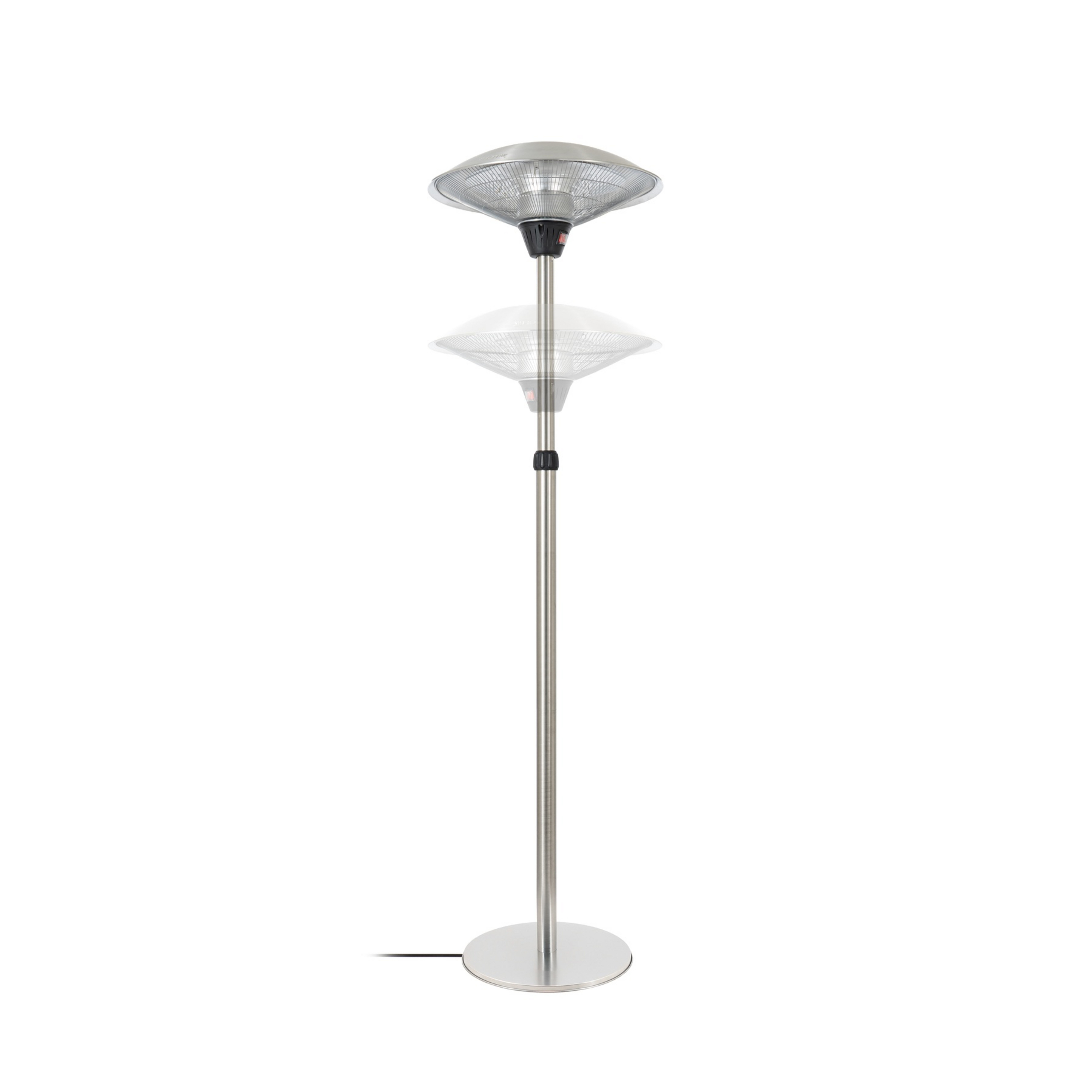 Radiateur rayonnant Solfire, argent, hauteur 200 cm, IP44 - Lucande