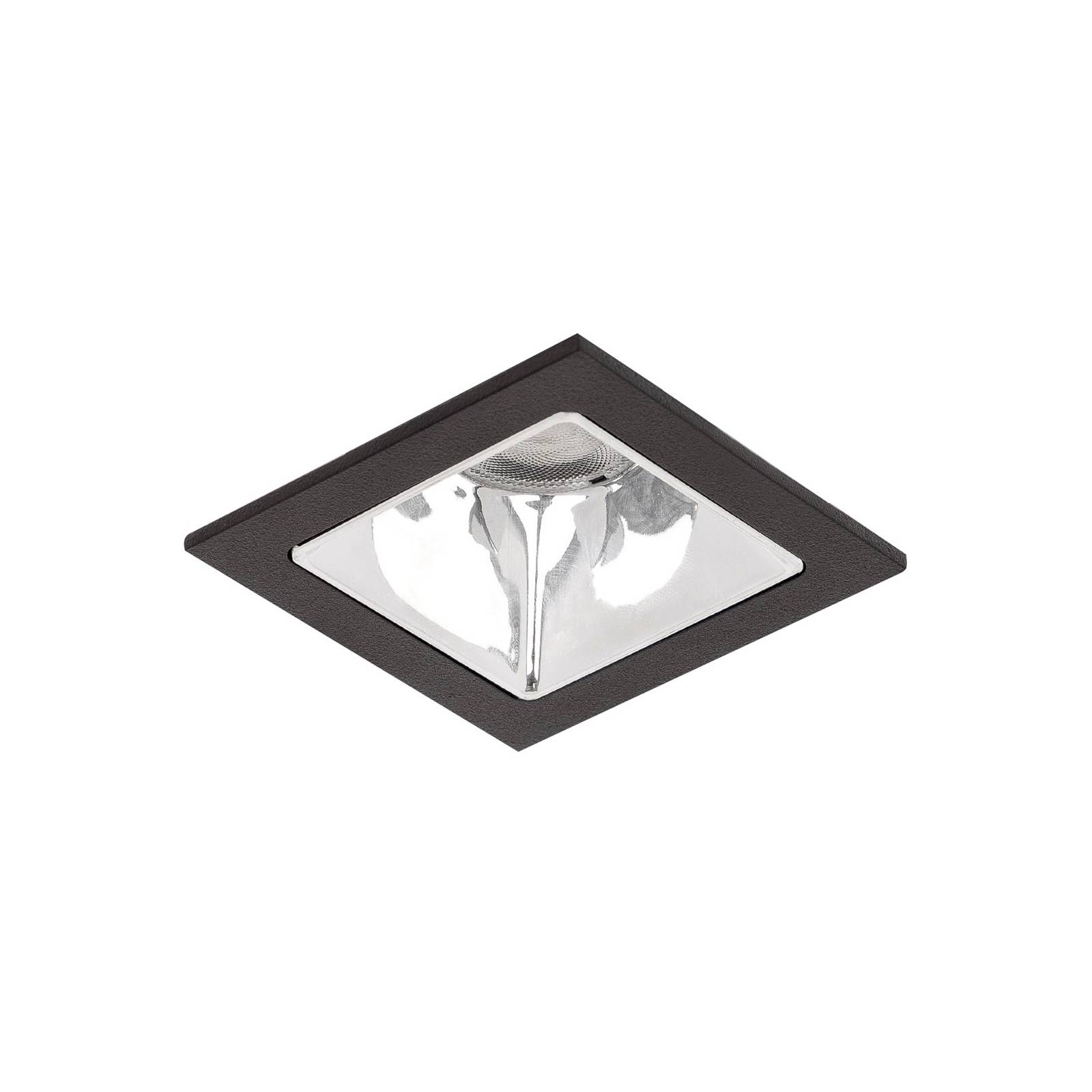 BRUMBERG Apollo Micro, glatt, eckig, 3.500 K, schwarz