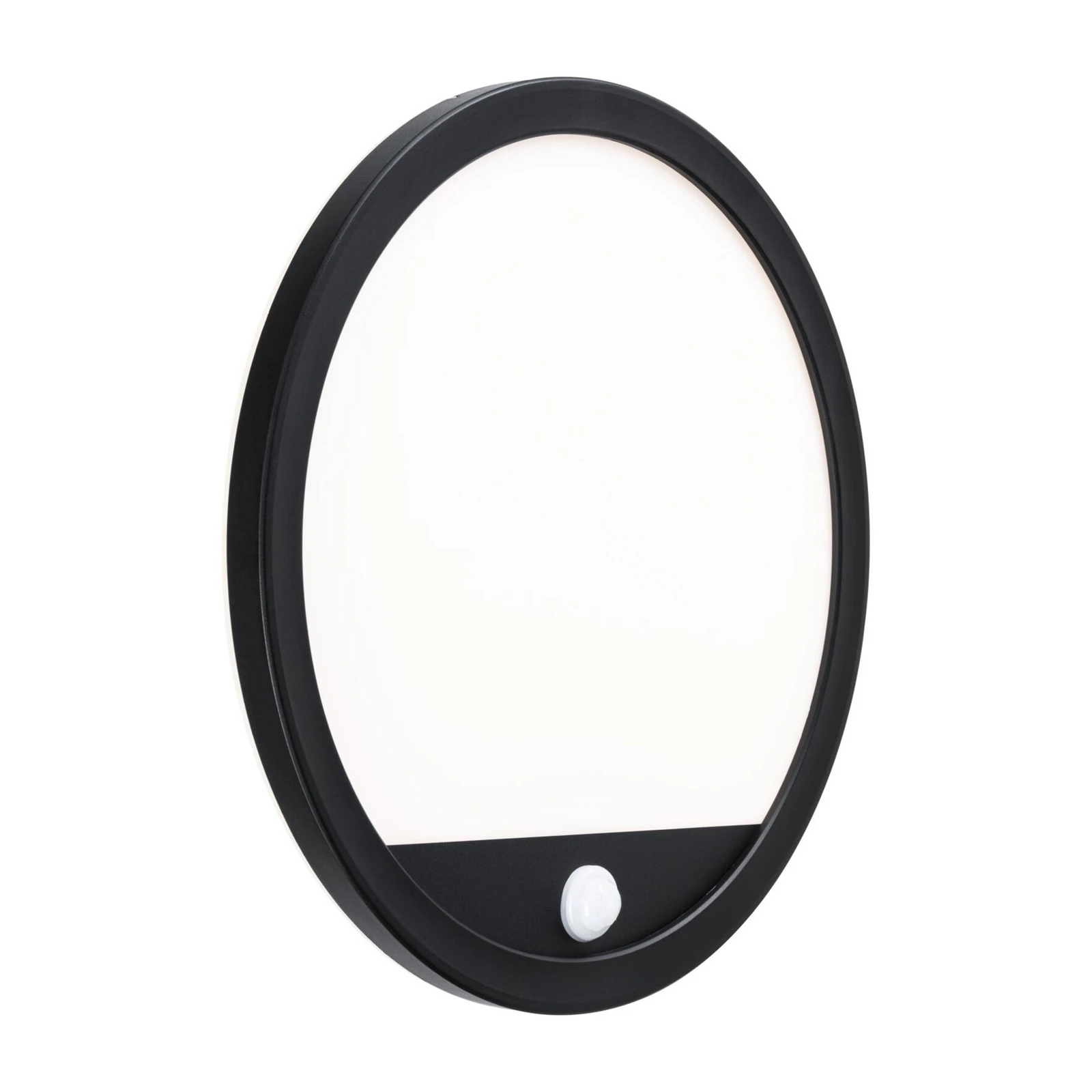 Paulmann LED-utomhusvägglampa Lamina, svart, sensor, IP44