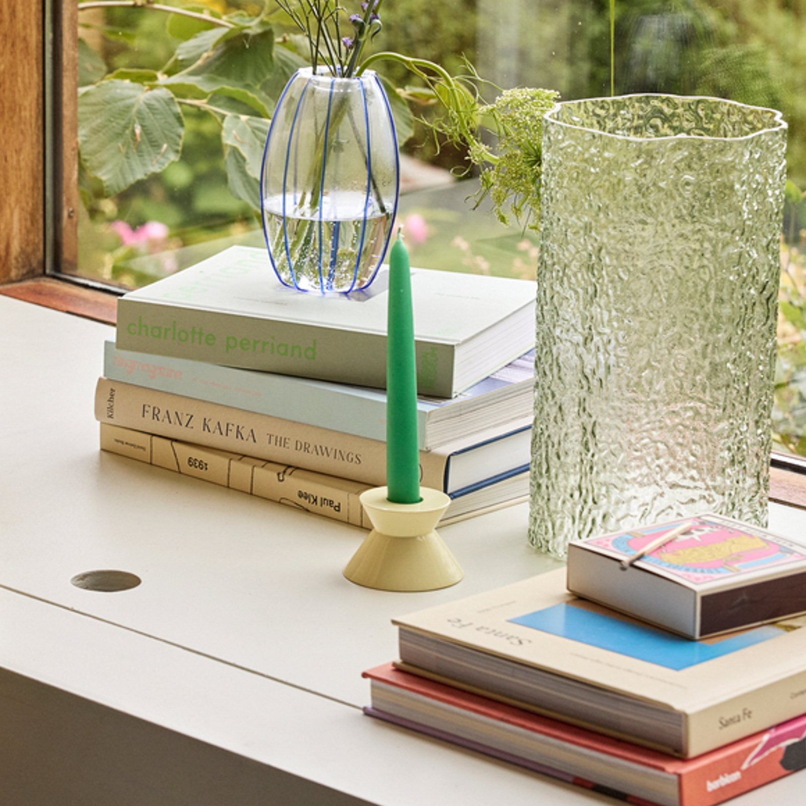 Dos candelabros amarillos, Ø 8 cm - Hübsch