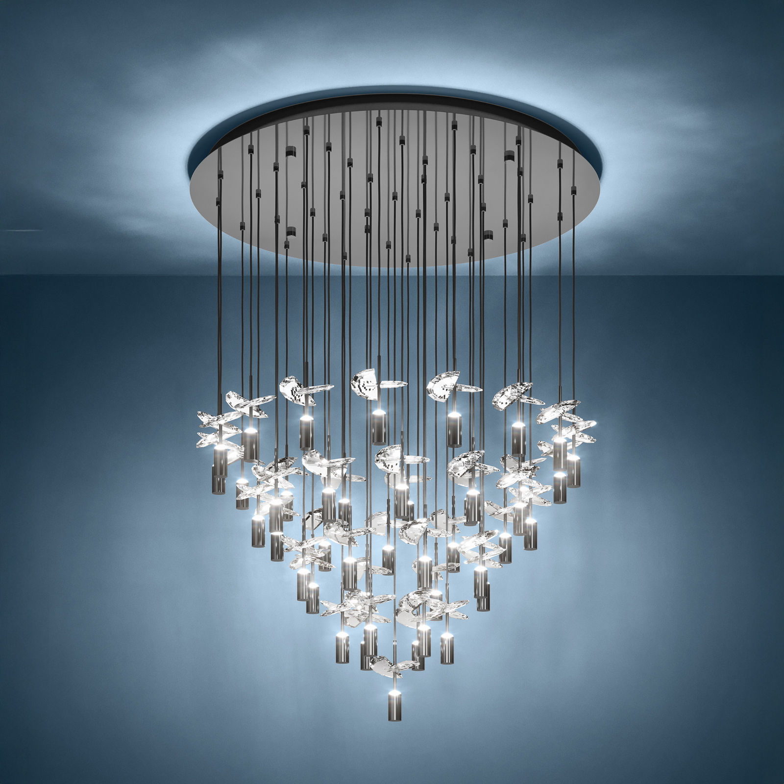 Suspension Comareira nickel 220 x 78 cm CCT - Stars of Light