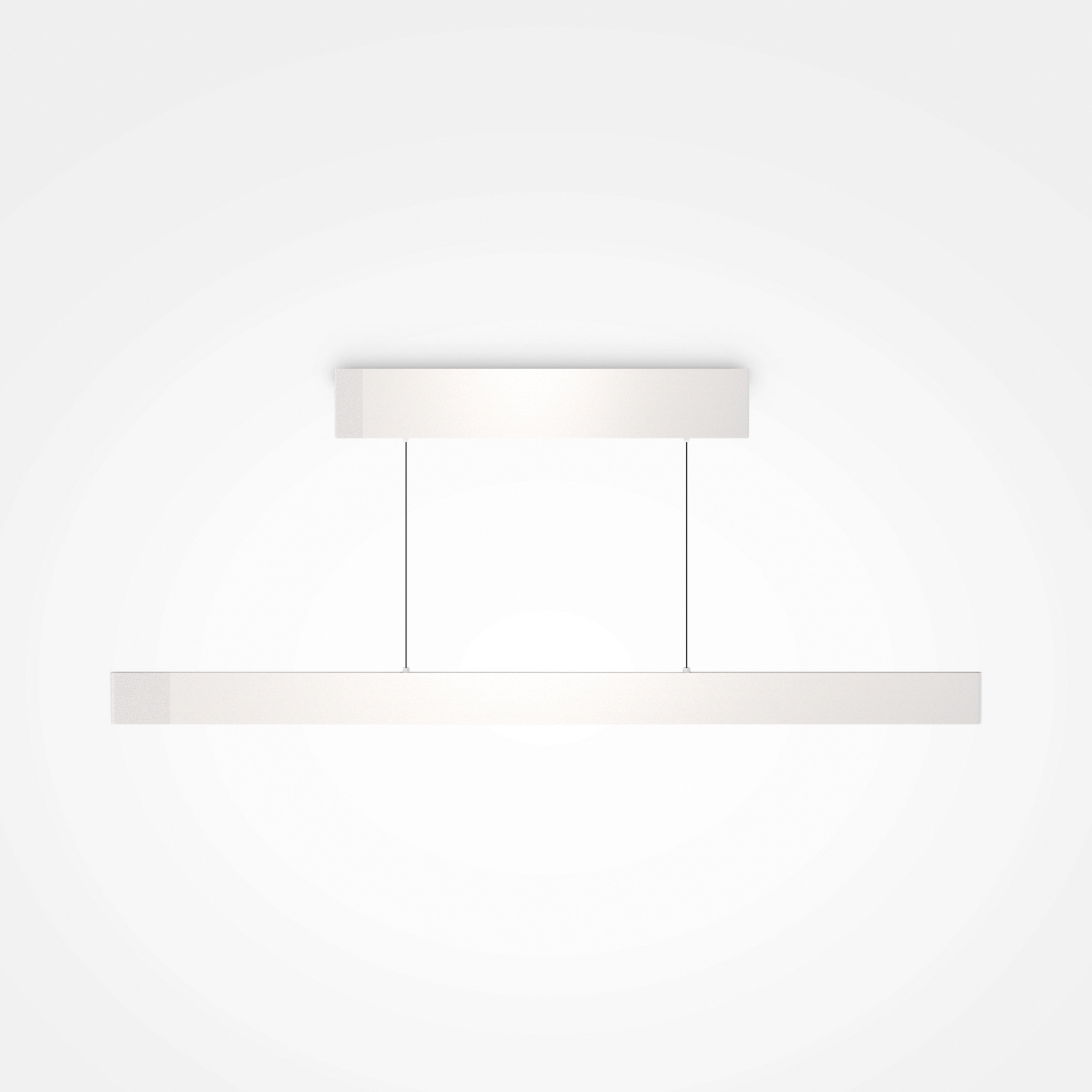 Maytoni Lampada LED a sospensione Ephoria, bianco, alluminio, lunghezza 116 cm