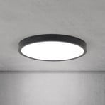 LED ceiling lamp Disc, black Ø 28 cm, CCT metal/plastic