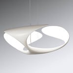 kdln Candeeiro suspenso LED Clover, branco, Ø 70 cm