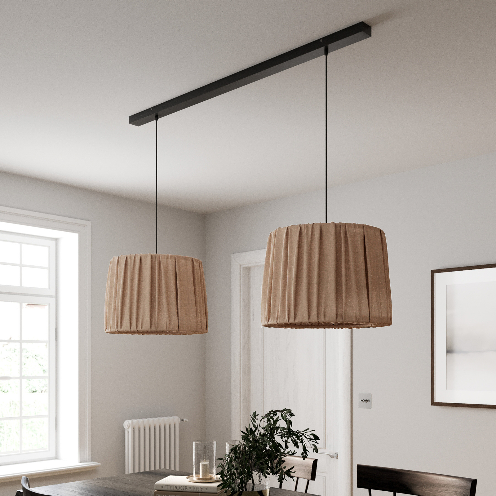 Envolight Waltz hanging light 2-bulb cappuccino