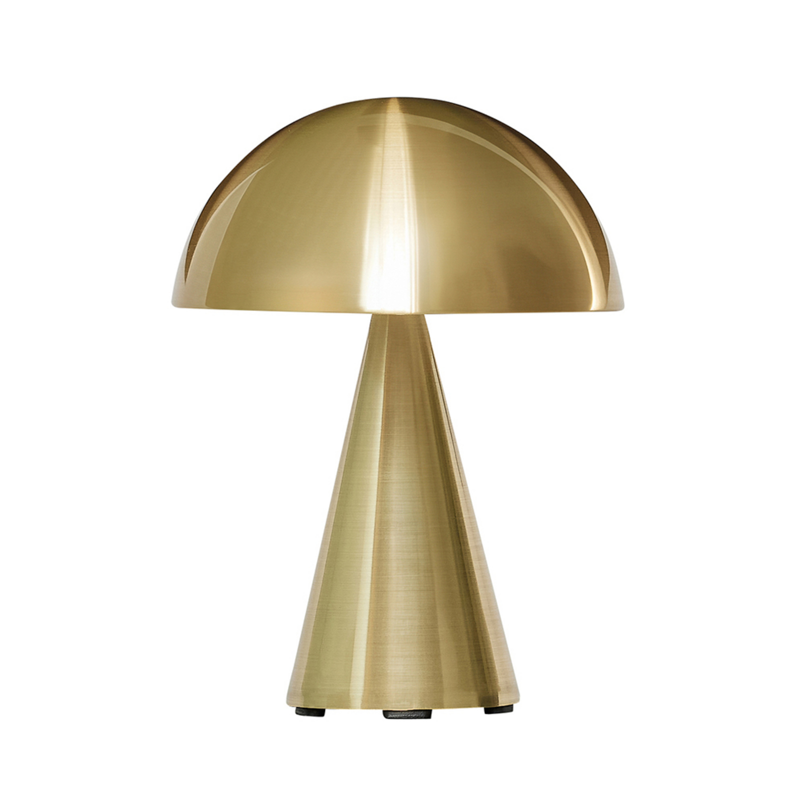 Mush LED Portable Table Lamp Dim. Brass - Hübsch