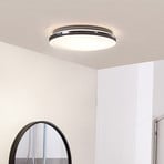 Lindby LED griestu lampa Comora, Ø 35 cm, balta, IP44, 3000K