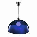Stylish designer hanging light BLOB blue