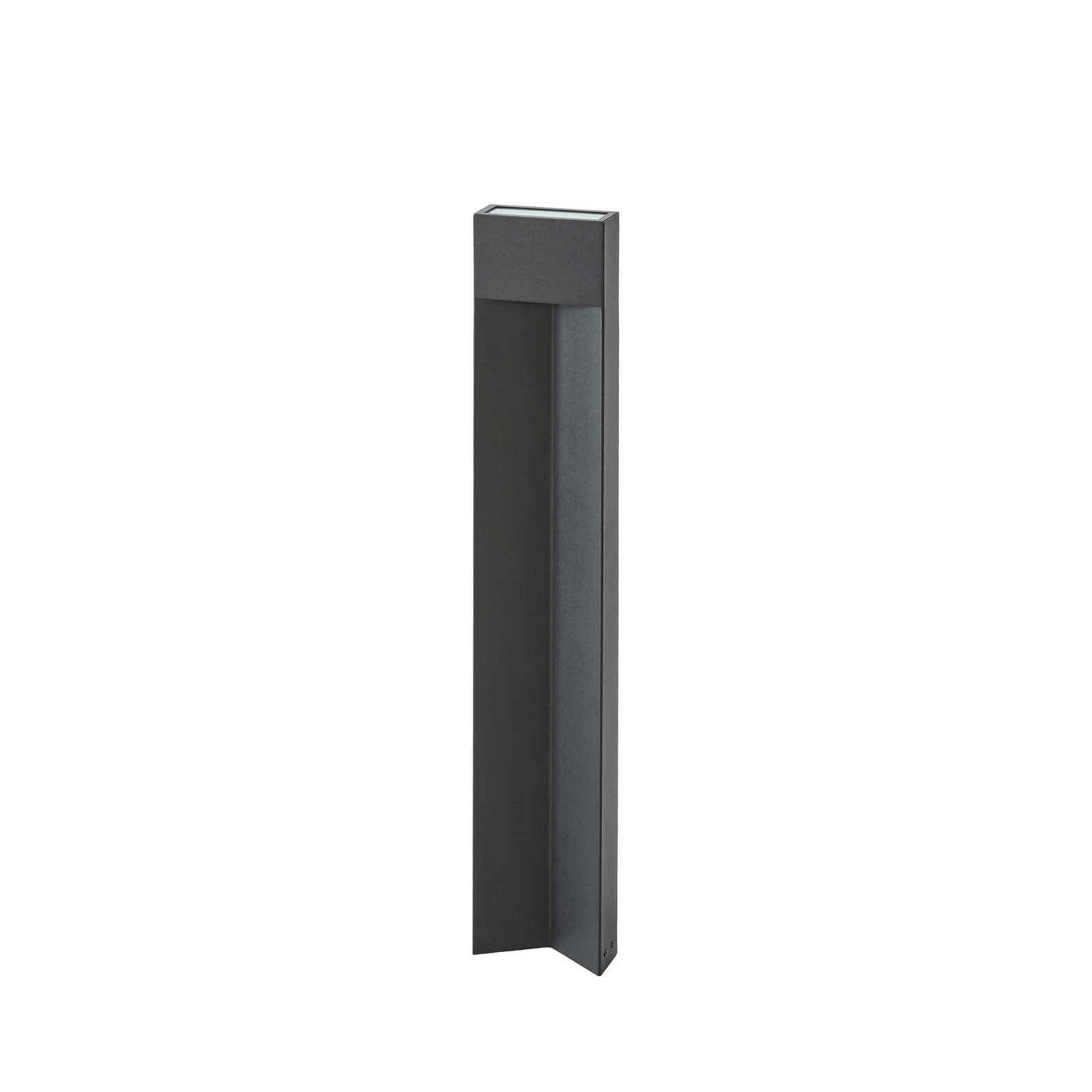 Lucande LED-väglampa Kaholo, matt svart, 90 cm, IP44