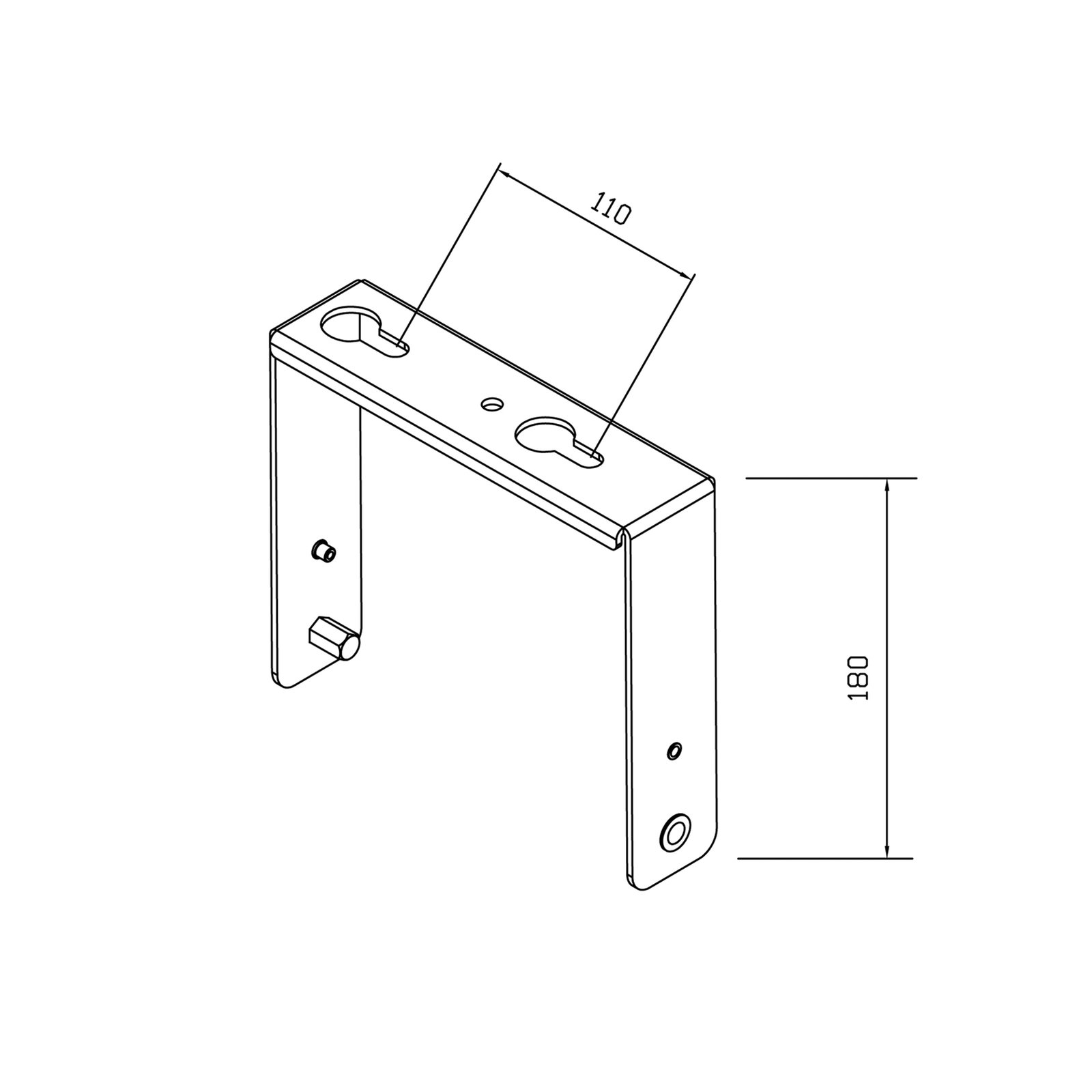 Mounting bracket for wall and ceiling mounting for HBS