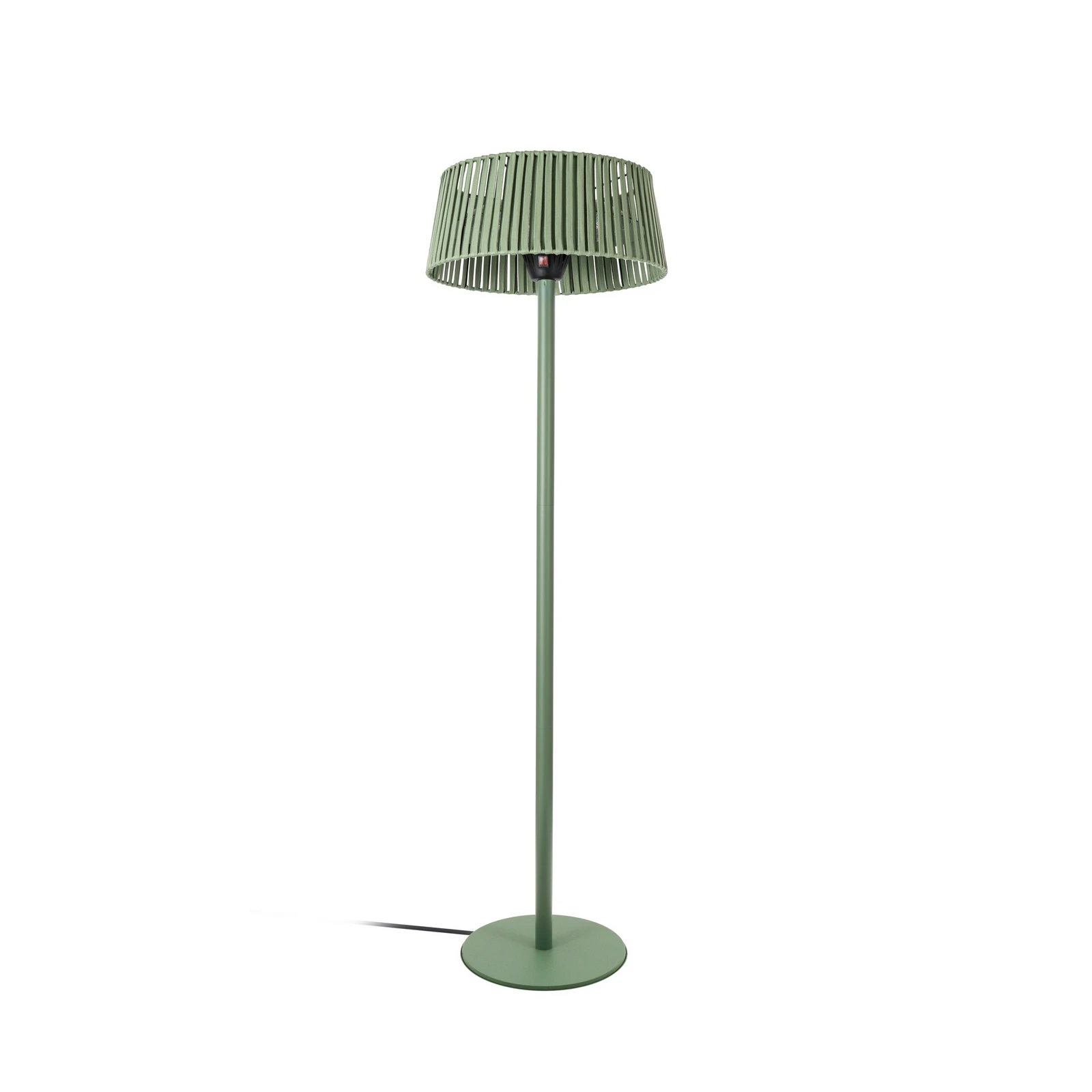 Lucande terrassvärmare Pyravo, grön, 200 cm, aluminium, IP44