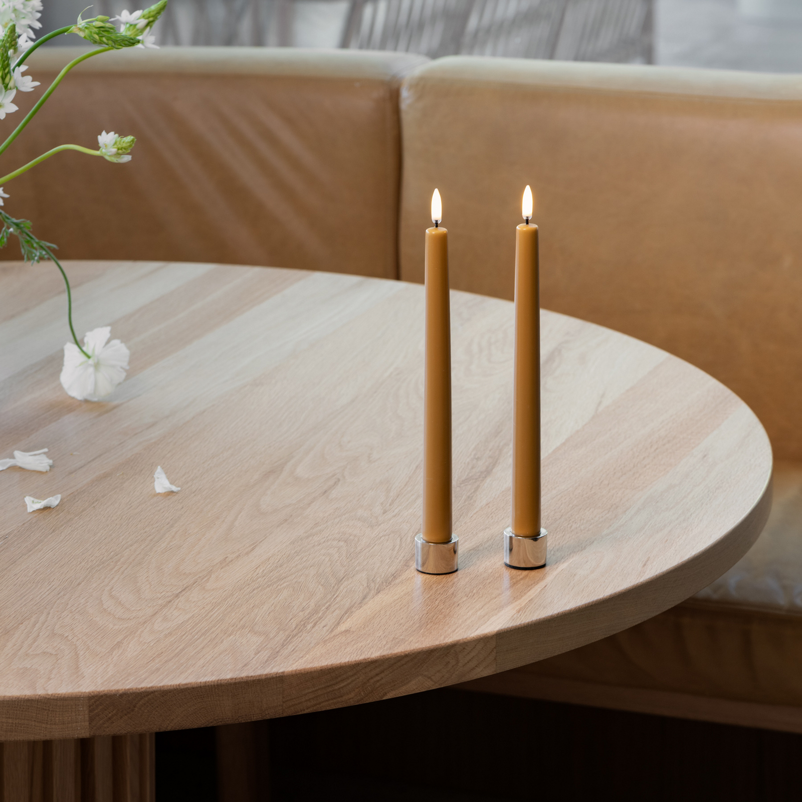 TAPER LED-kaars 2 stuks, wild honey, hoogte 25 cm - Uyuni Lighting