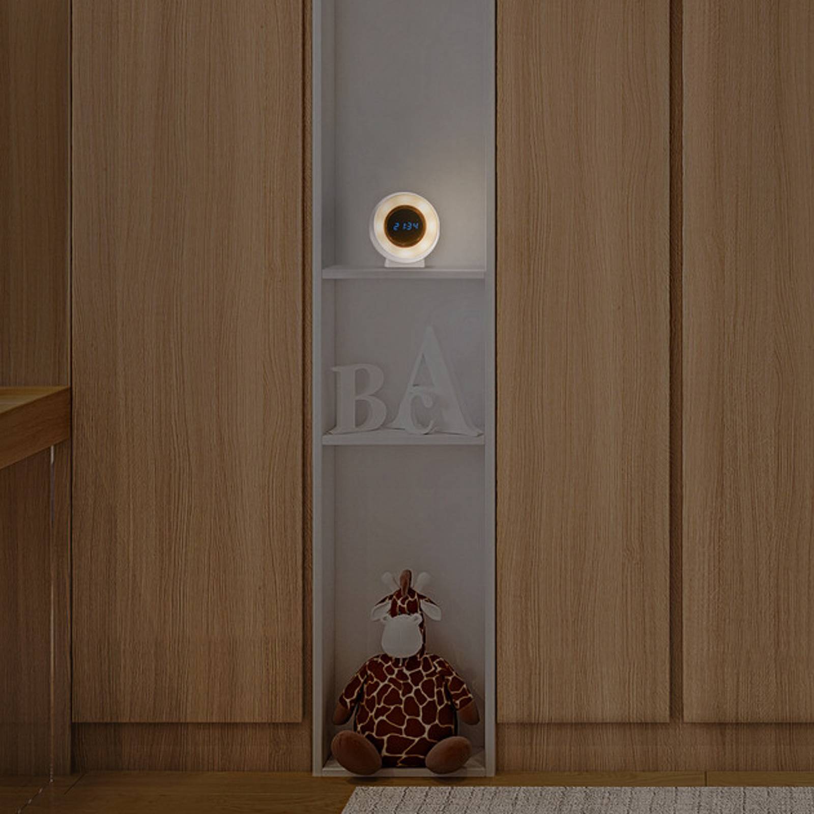 OSRAM lampka nocna LED NIGHTLUX CLOCK, biały, zegar, CCT