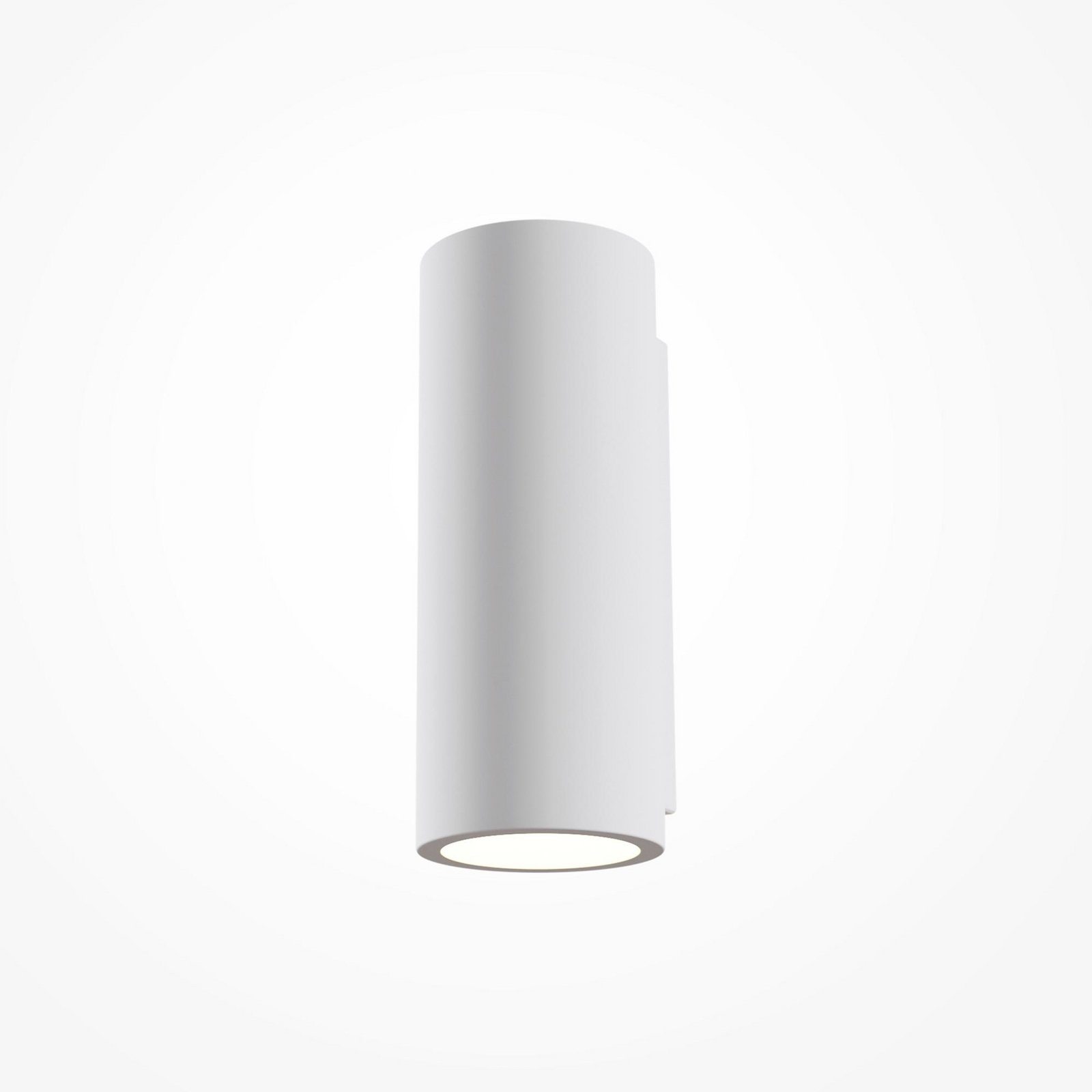 Wandlamp Parma van gips, 8x20 cm