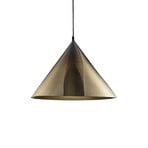 PR Home Hyde pendellampa, svart/guld, Ø 50 cm