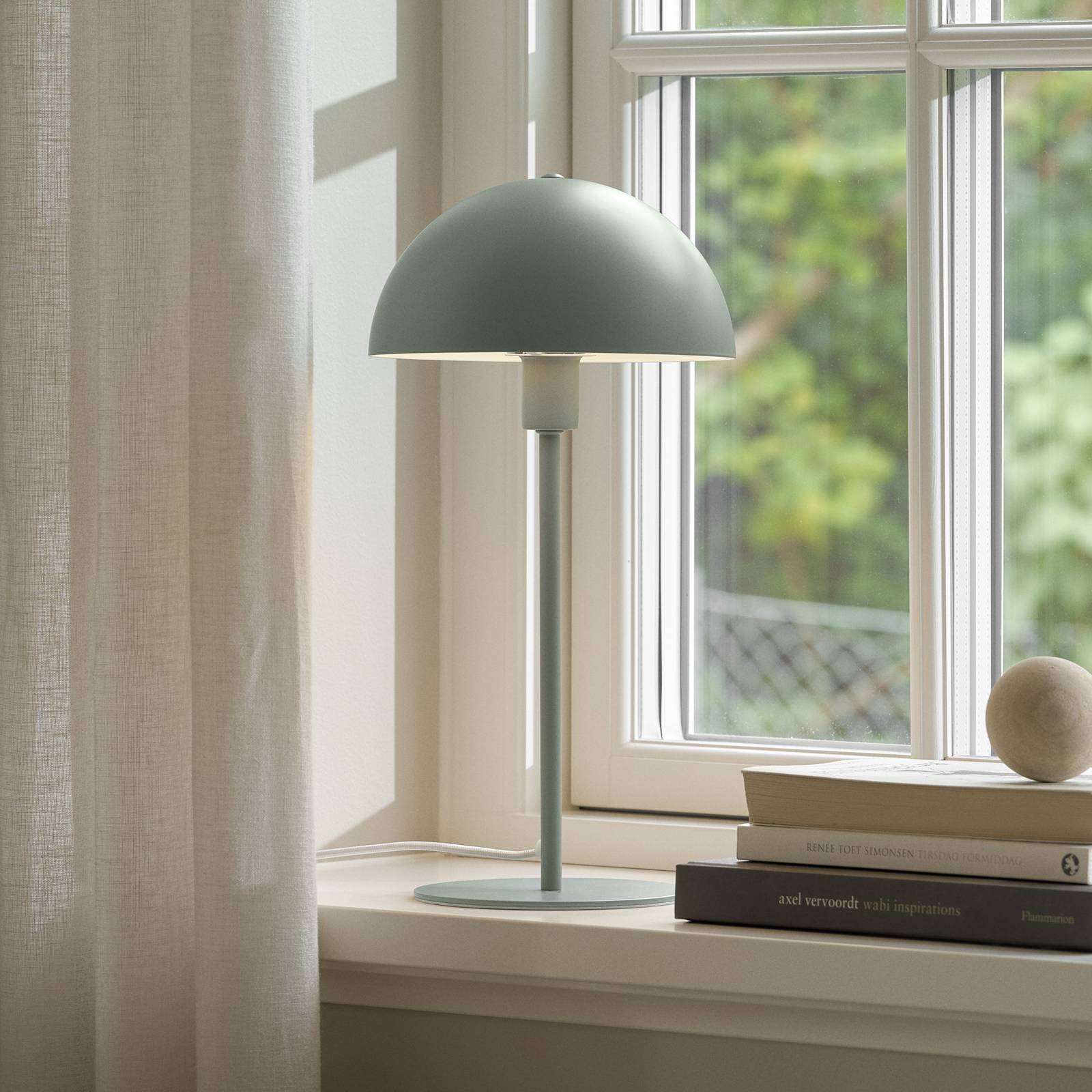 Lampa stołowa Ellen 20, kolor zielony, metal, oprawa E14