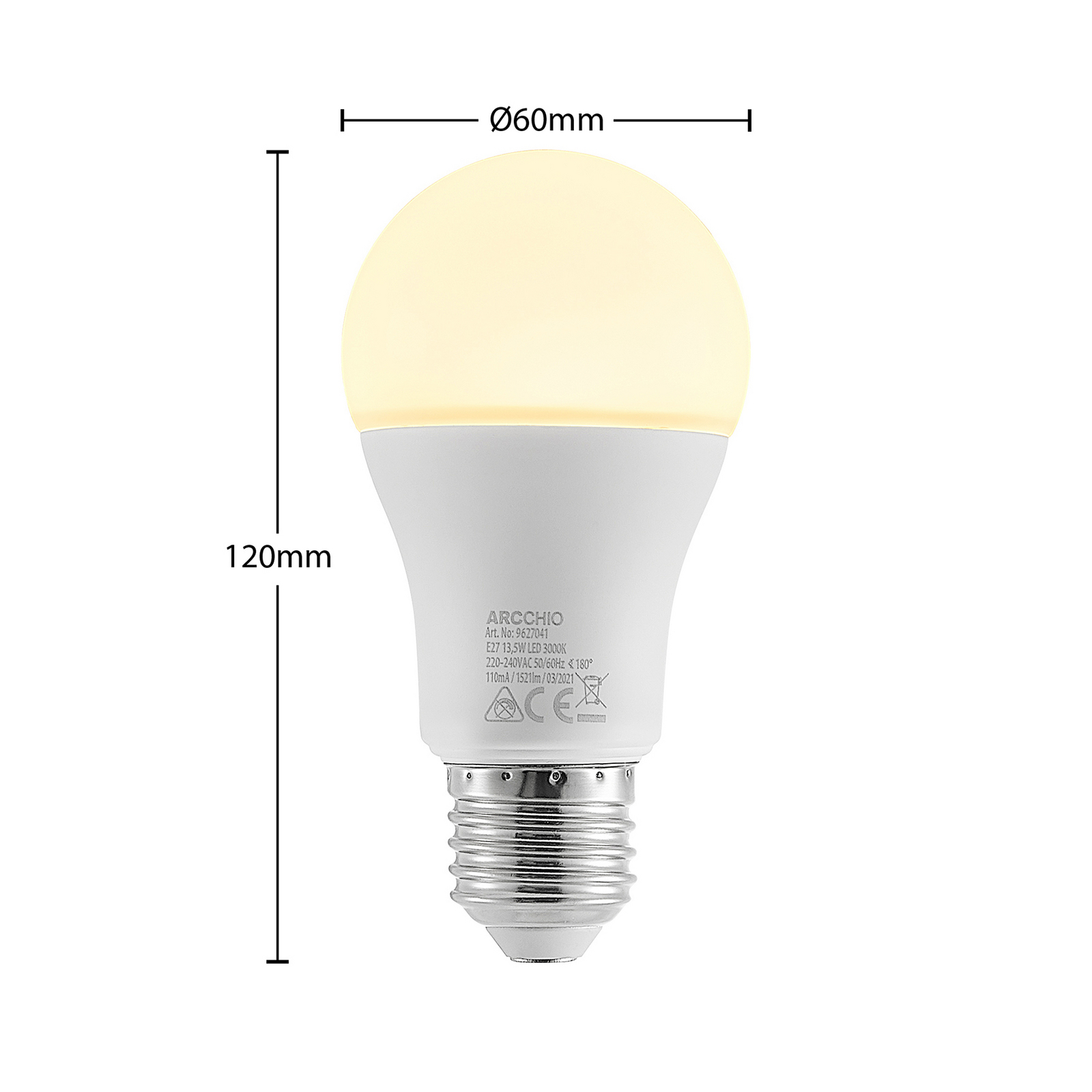 Bombilla LED 13,5W (1521lm) 3000K E27 - Arcchio