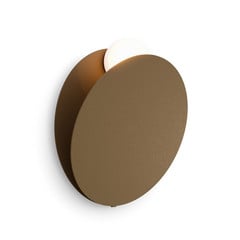 Fabbian LED nástenné svietidlo Akoya, bronz, 3000K, stmievateľné