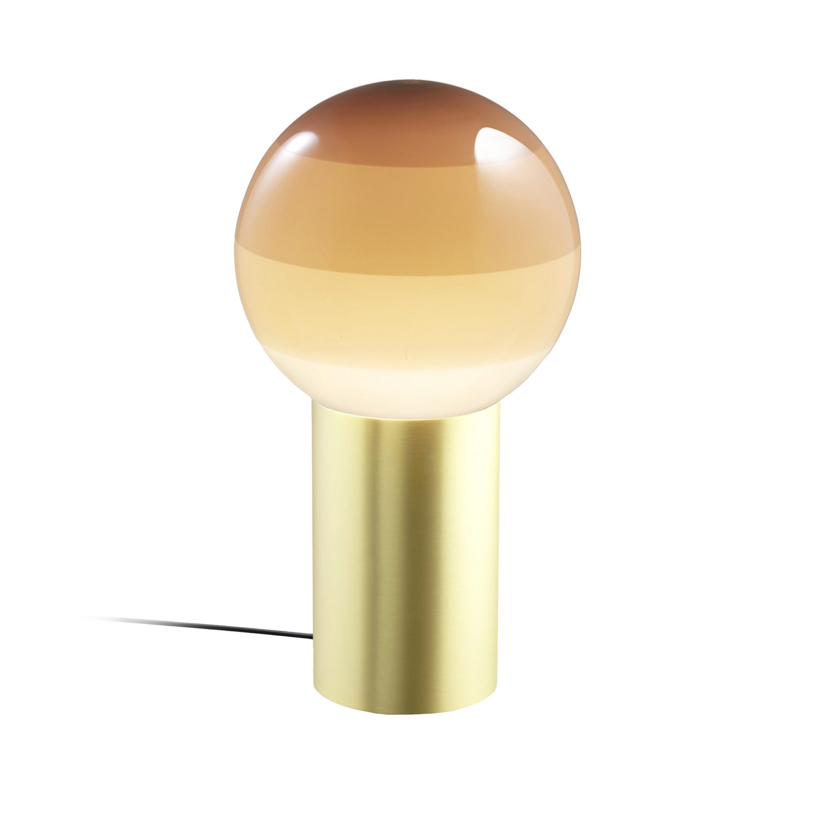MARSET tafellamp Dipping Light, hoogte 22 cm, crème/messing