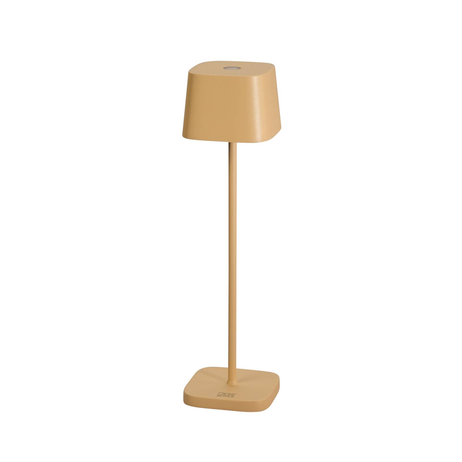 LED-Akku-Tischleuchte Capri, Höhe 25 cm, sandfarben, IP54