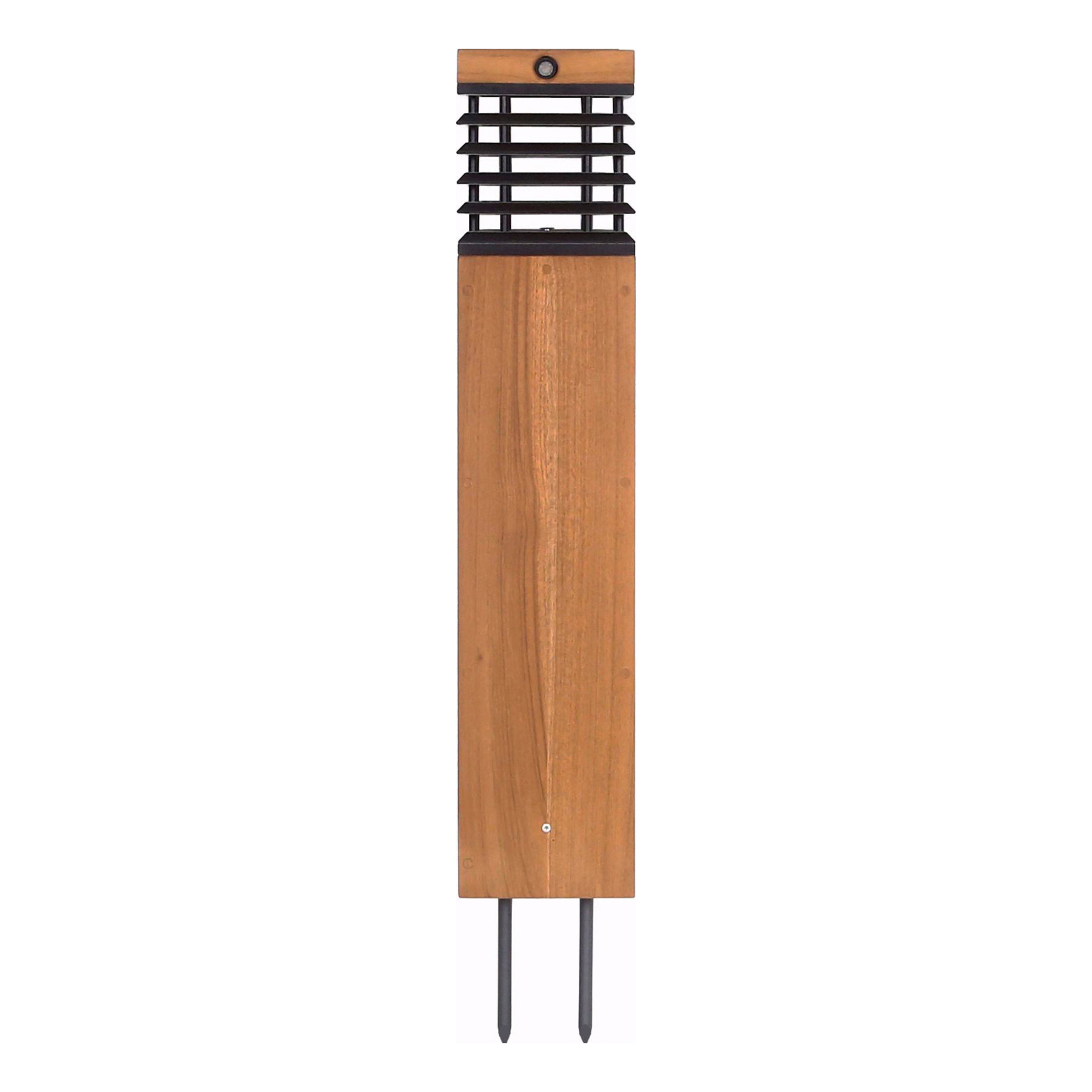 Les Jardins LED слънчева пътека Tekura, тиково/сиво, 75 cm