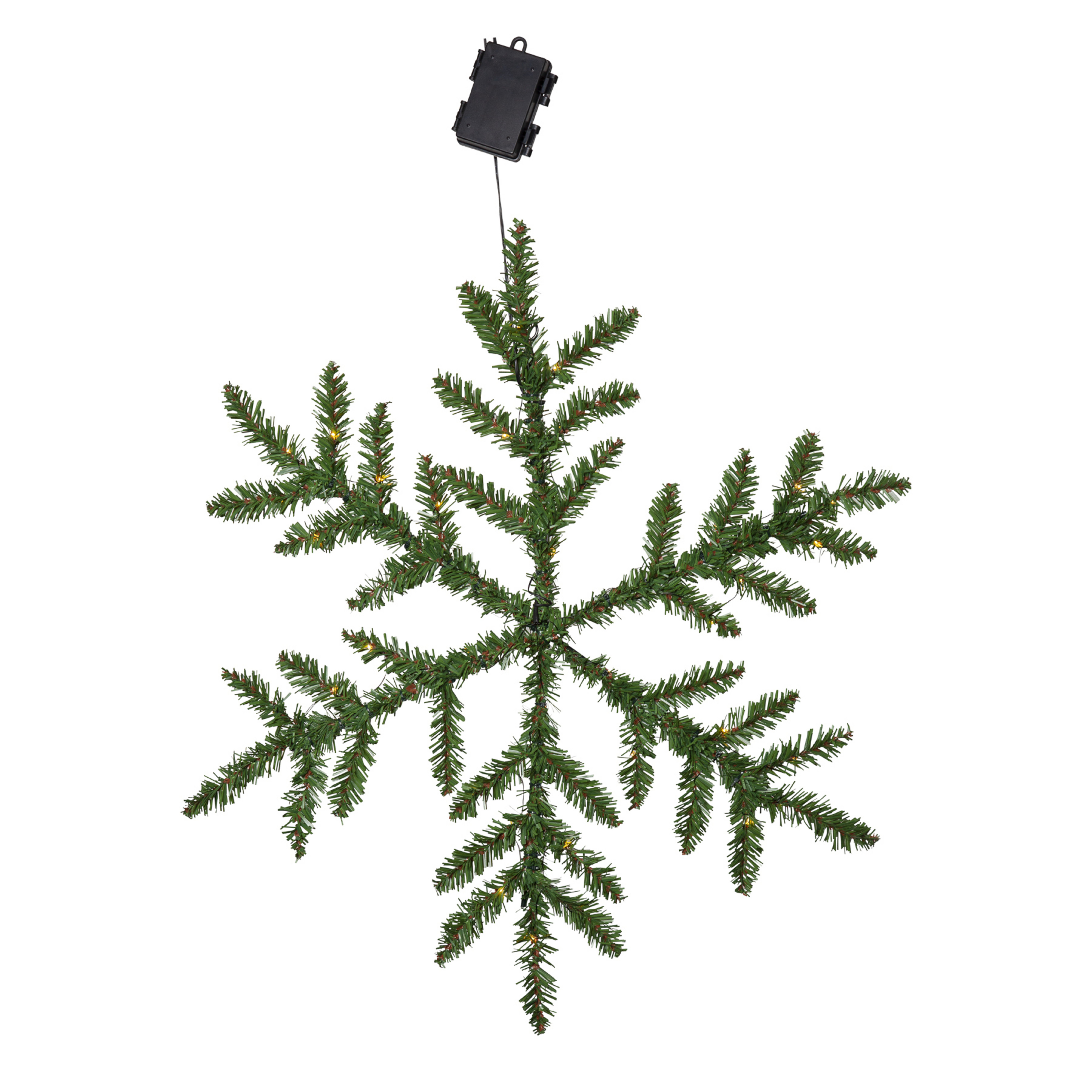 LED-Außendeko Snowflake, batteriebetrieben
