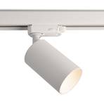 riel trifásico spot Can, blanco, aluminio, GU10, orientable