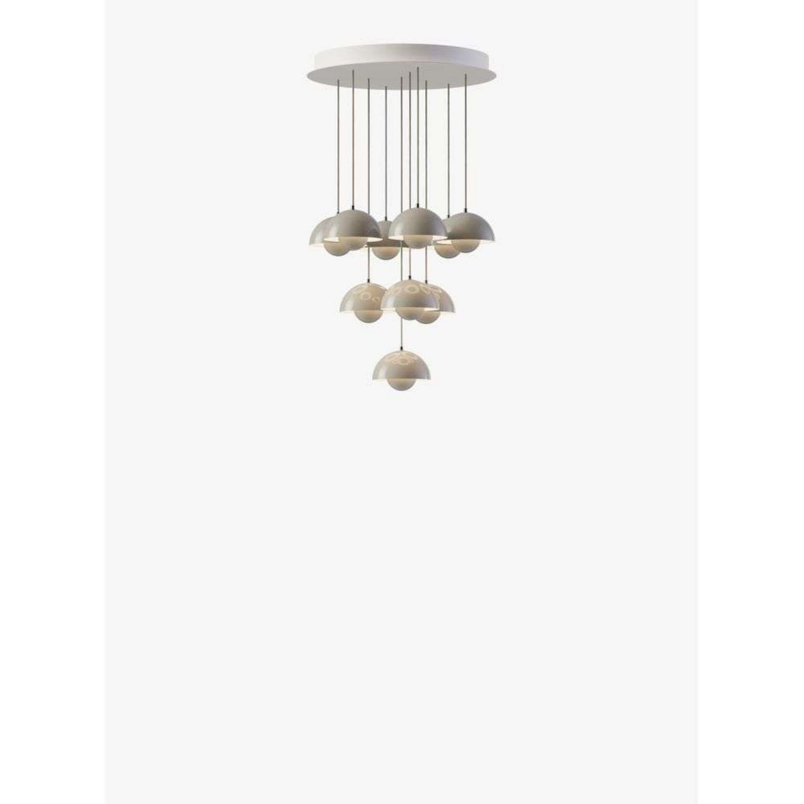 Flowerpot VP10 Candelabro Ø53 Grey Beige - &Tradition