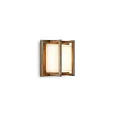 LED-ulkoseinävalaisin Ice Cubic 3406 messingistä valmistettuna