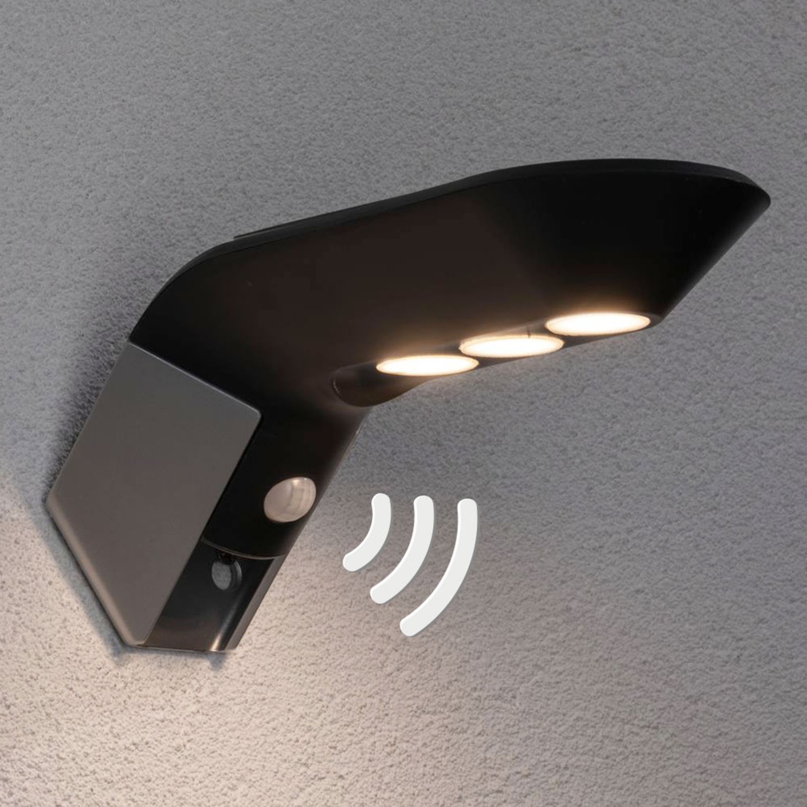 Paulmann Soley antrasitt utendørs LED-solvegglampe