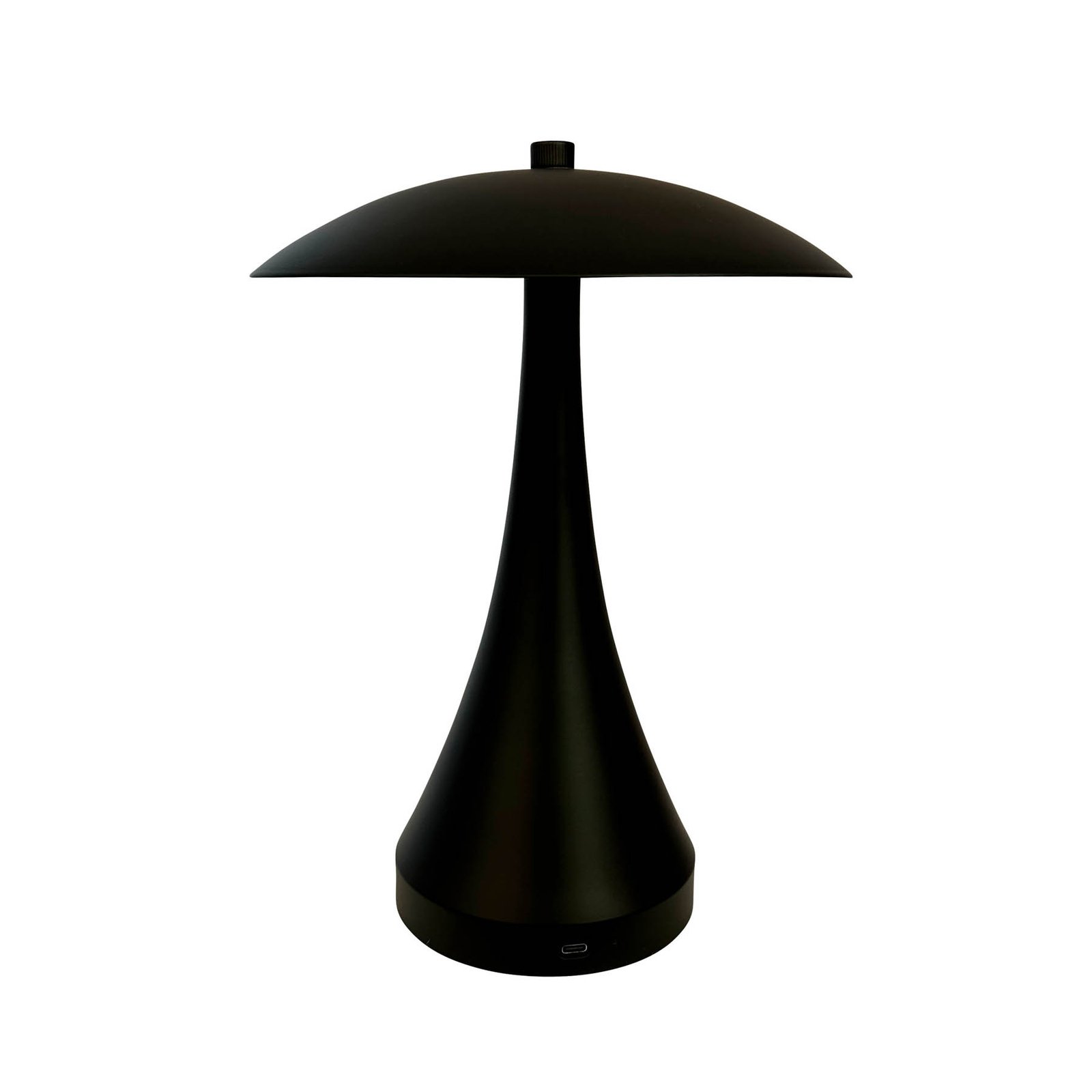 Dyberg Larsen LED-Akku-Tischlampe Vienna, schwarz, 28 cm