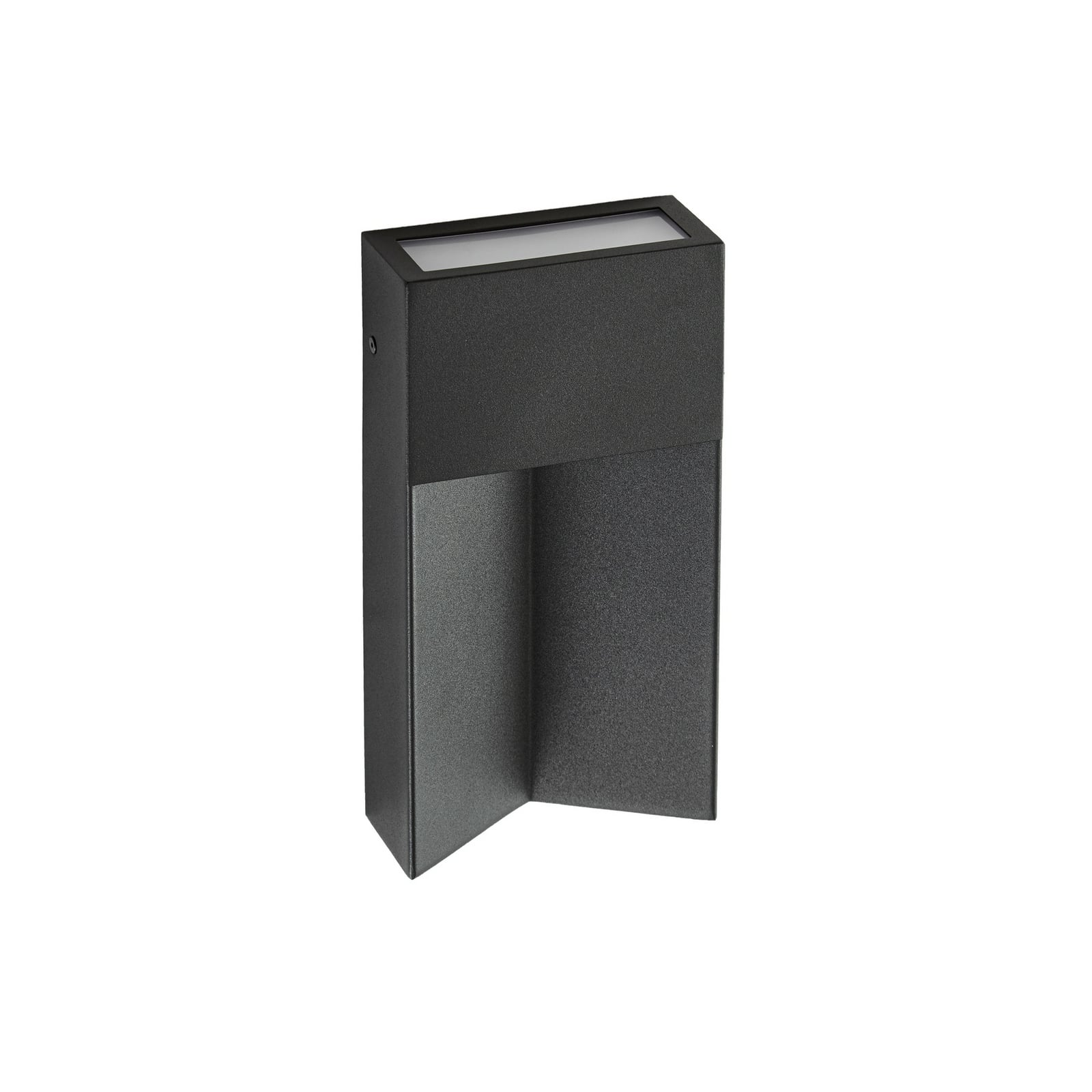 Kaholo LED vanjska zidna svjetiljka, CCT, aluminij, IP44, crna, četvrtasta -