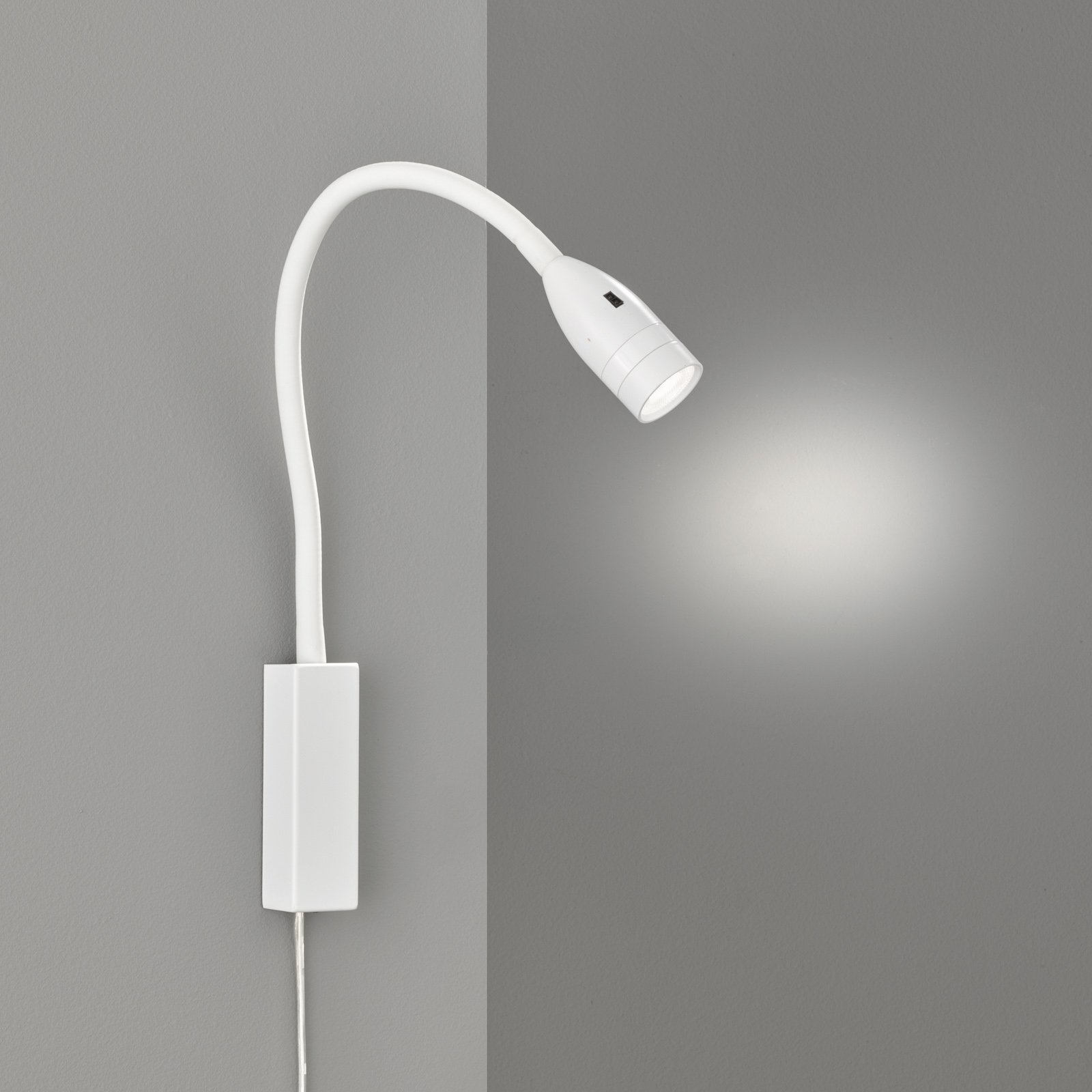LED wandlamp Sten met gebarenbediening, wit