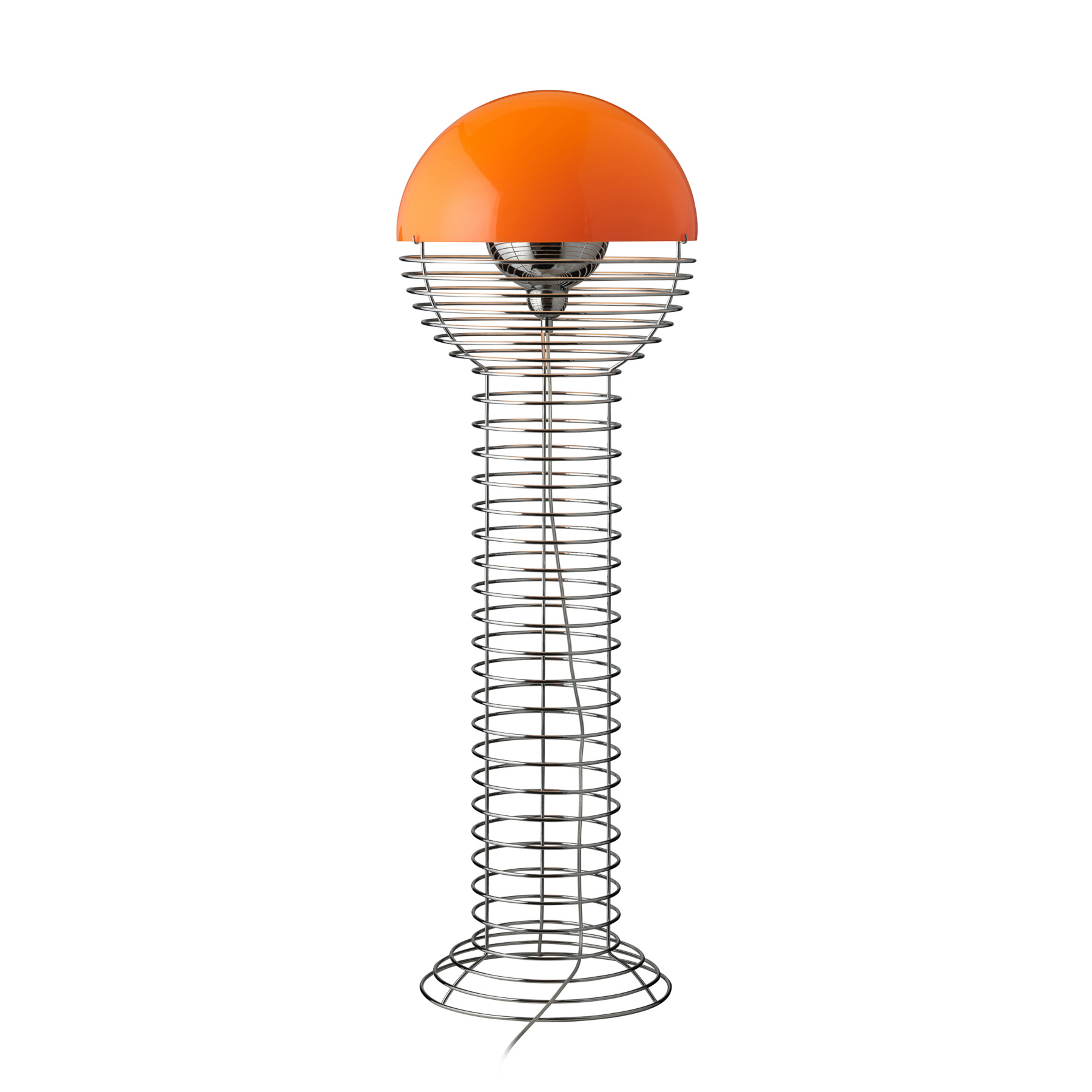 Wire Lampadaire Chrome/Orange - Verpan