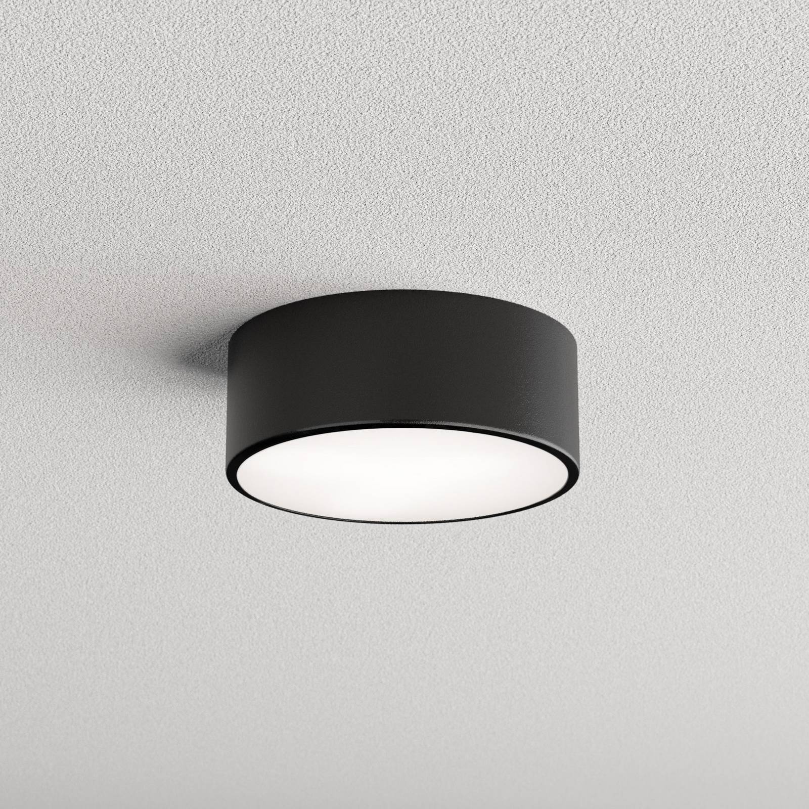 Deckenlampe Cleo 200, schwarz, Sensor, IP20, Ø 20 cm, E27 günstig online kaufen