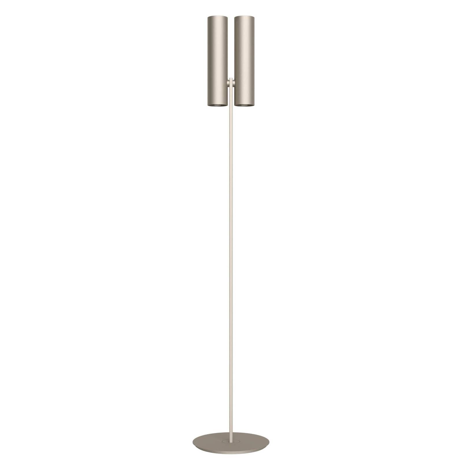 Rotaliana Tobu F1 floor lamp, 3000 K, 30°, bronze, for Living / Dining Room, steel, aluminium, 40 W, W: 21.4 cm, H: 195 cm