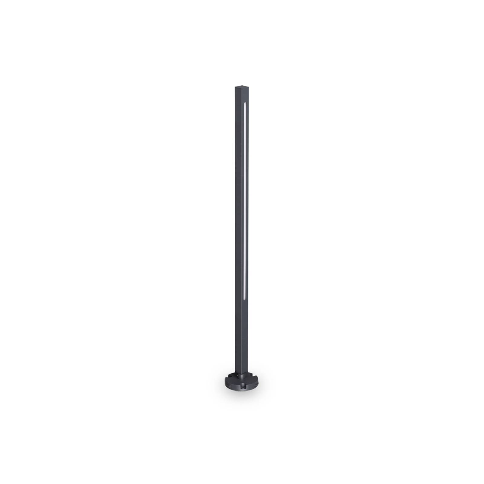 Ideal Lux LED-Wegeleuchte Jedi anthrazit Metall Höhe 80,5 cm